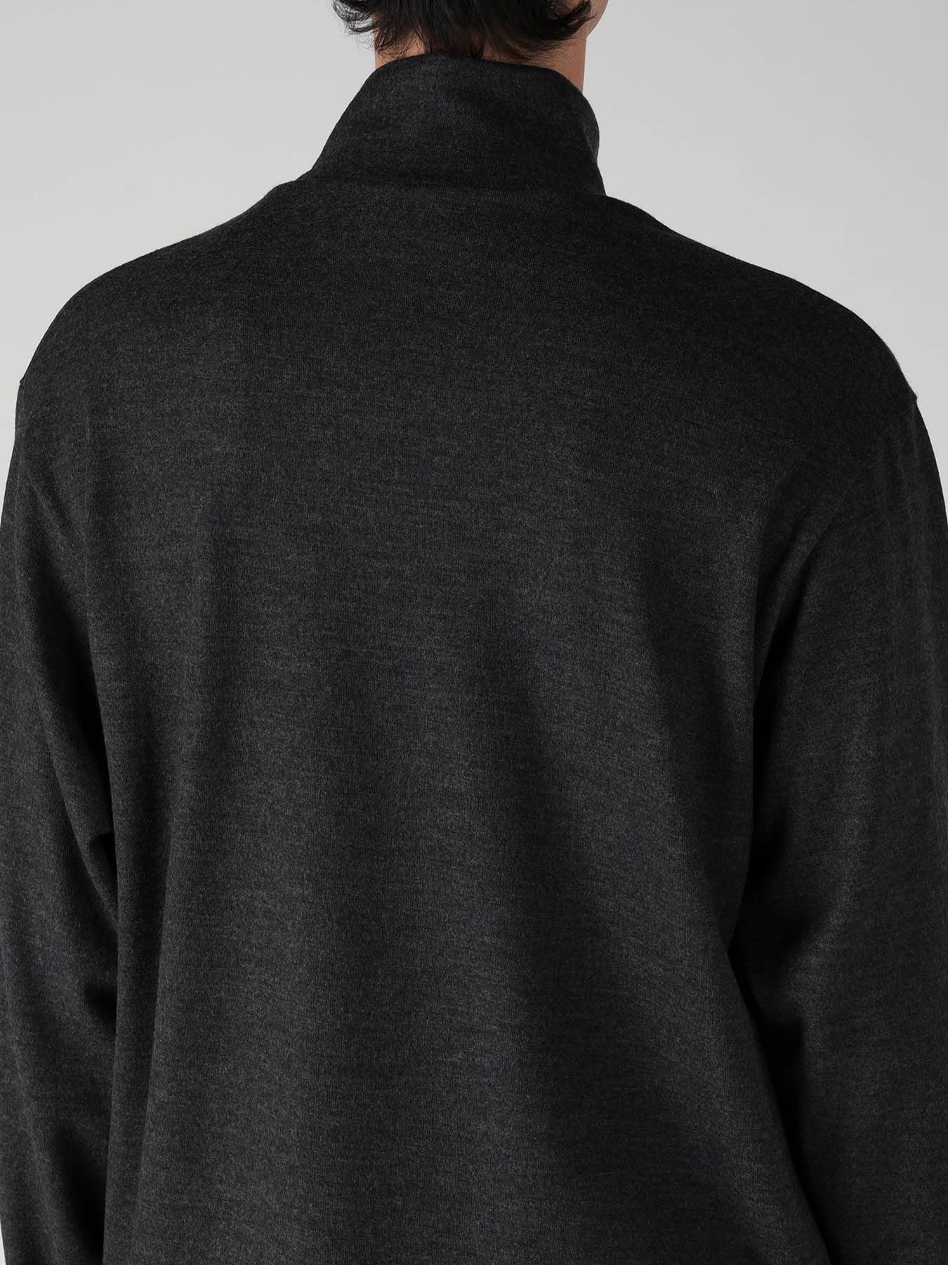 MILLED SINGLE JERSEY RE DIAGONAL HIGH NECK LONG SLEEVE