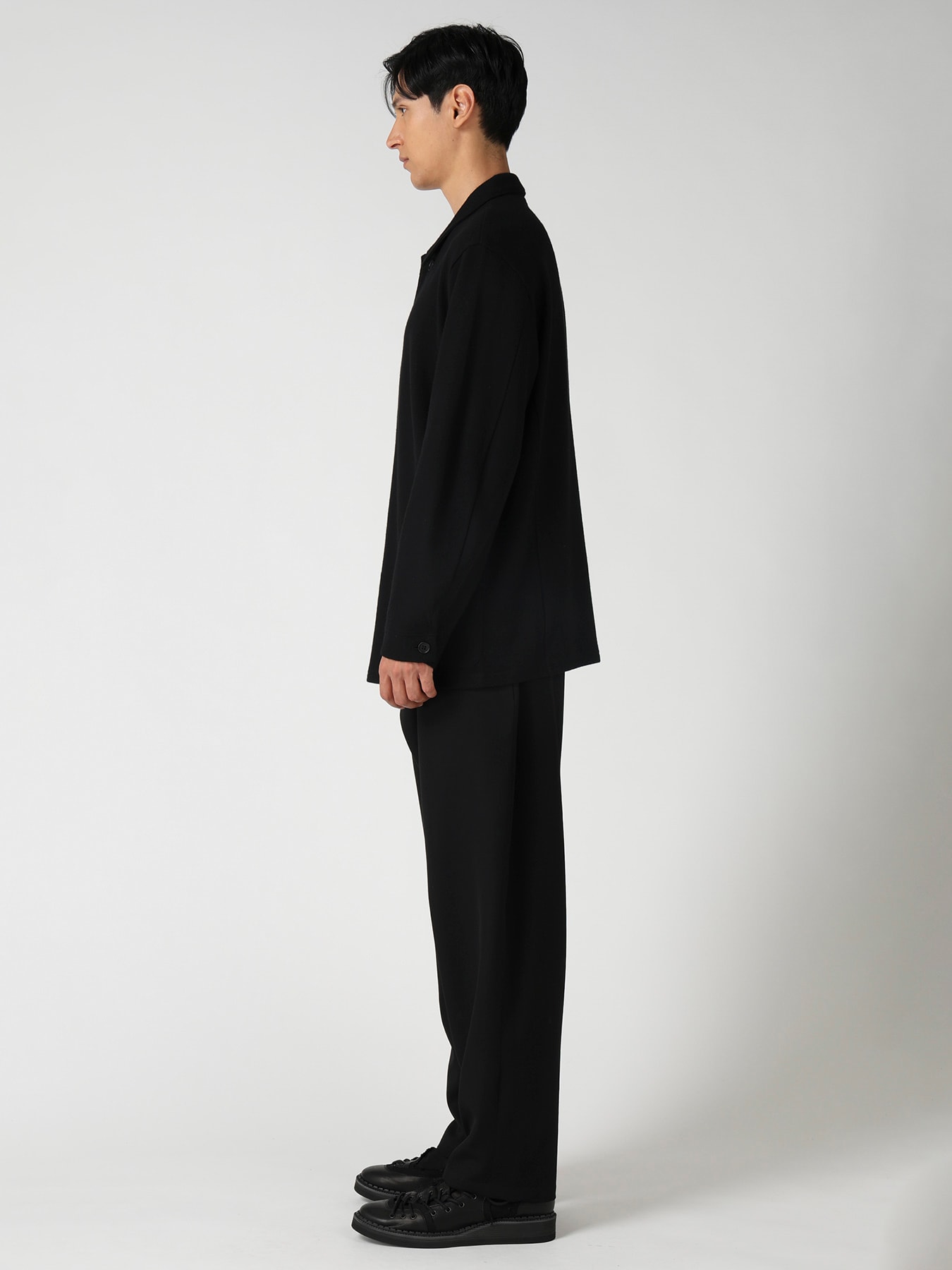 WOOL COMBED YARN SINGLE JERSEY RE SHIRT JACKET