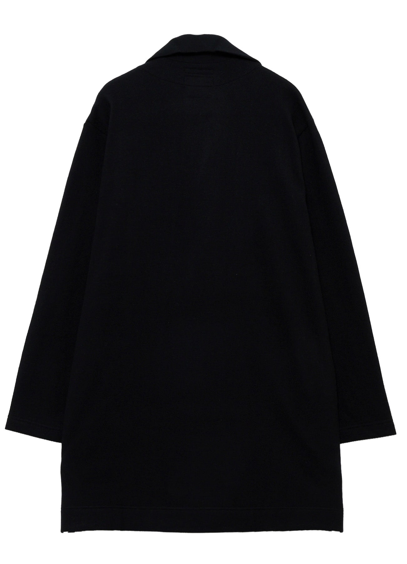 WOOL COMBED YARN SINGLE JERSEY RE HIGH NECK LONG COAT