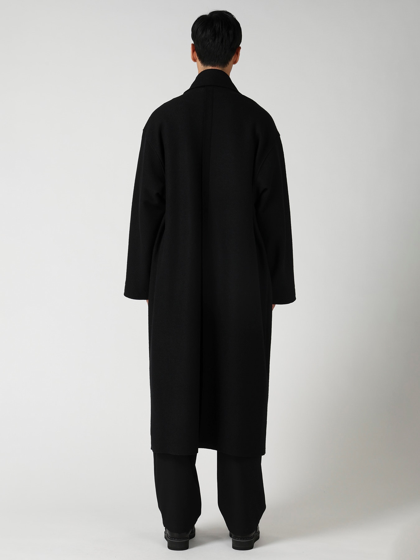WOOL RING SOFT STAND COLOR COAT