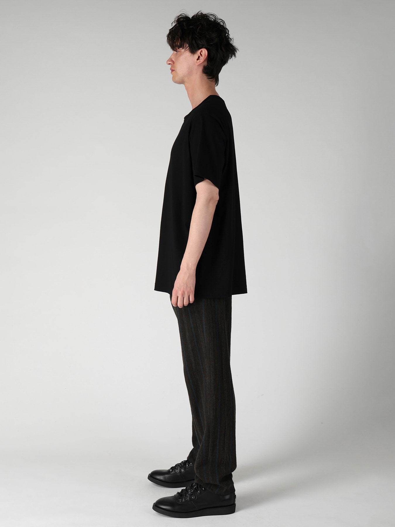 COTTON SINGLE JERSEY ROUND NECK SHORT SLV