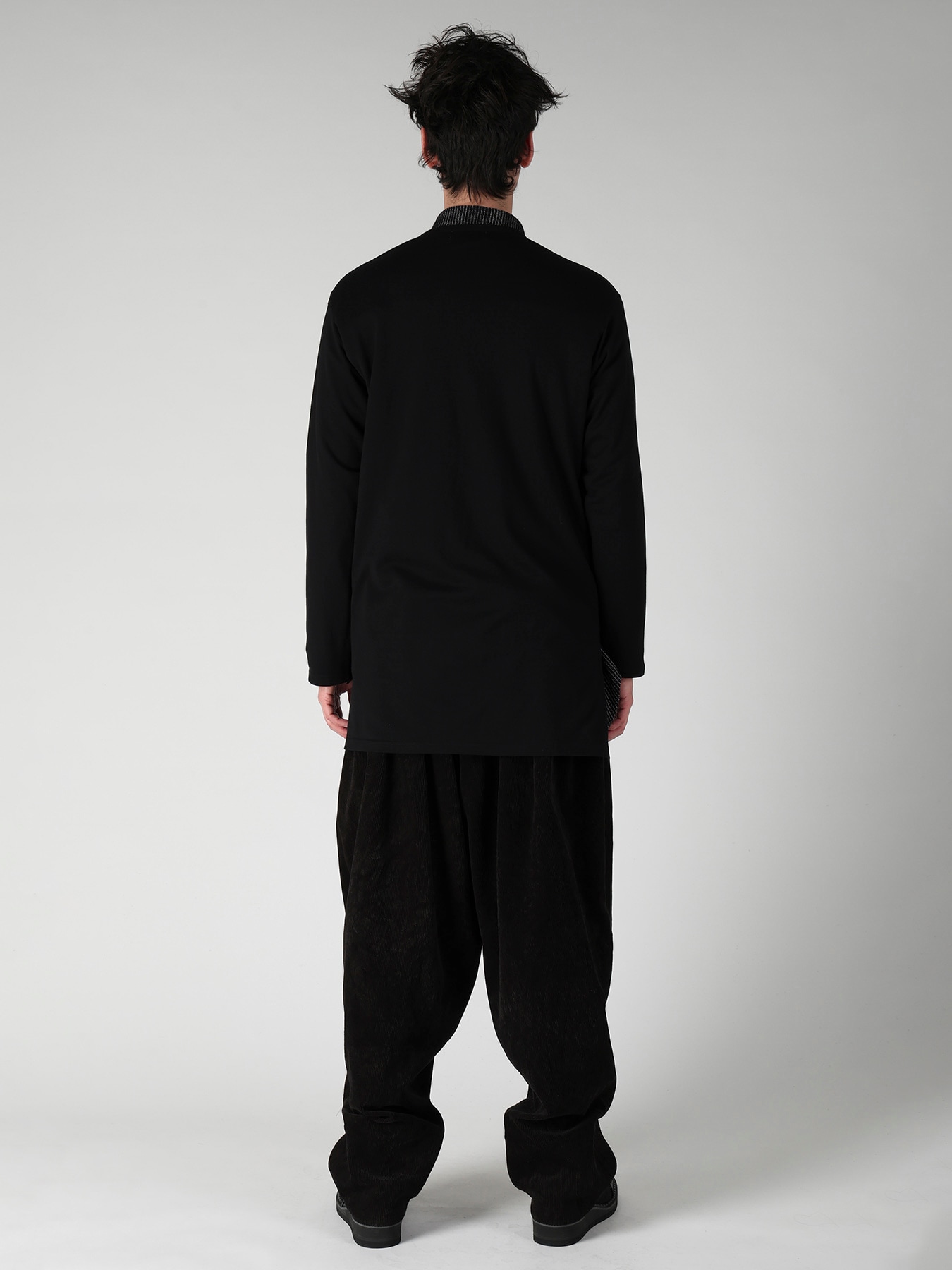 SINGLE JERSEY HENRY NECK LONG SLEEVE C/S