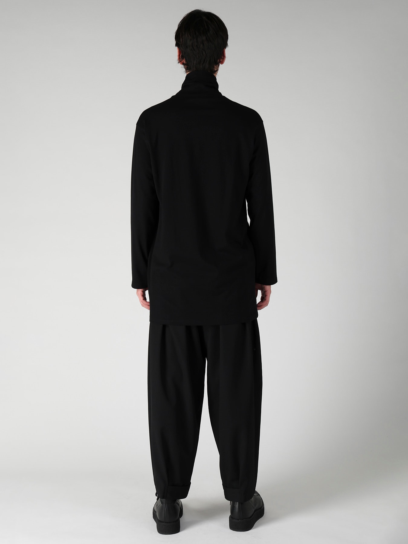 COTTON SINGLE JERSEY TURTLE NECK LONG SLEEVE/ PT