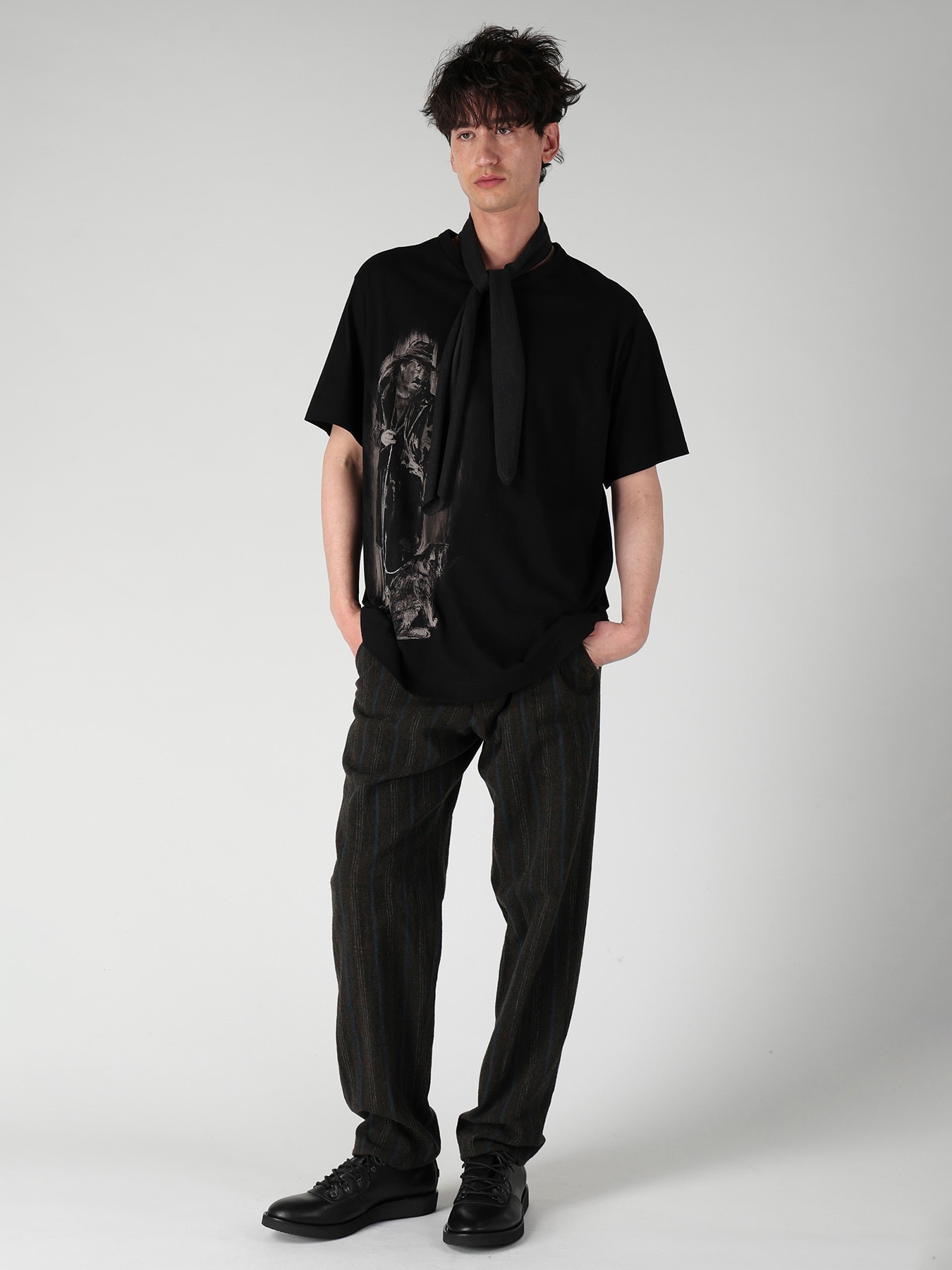 WOOL SINGLE JERSEY SCARF