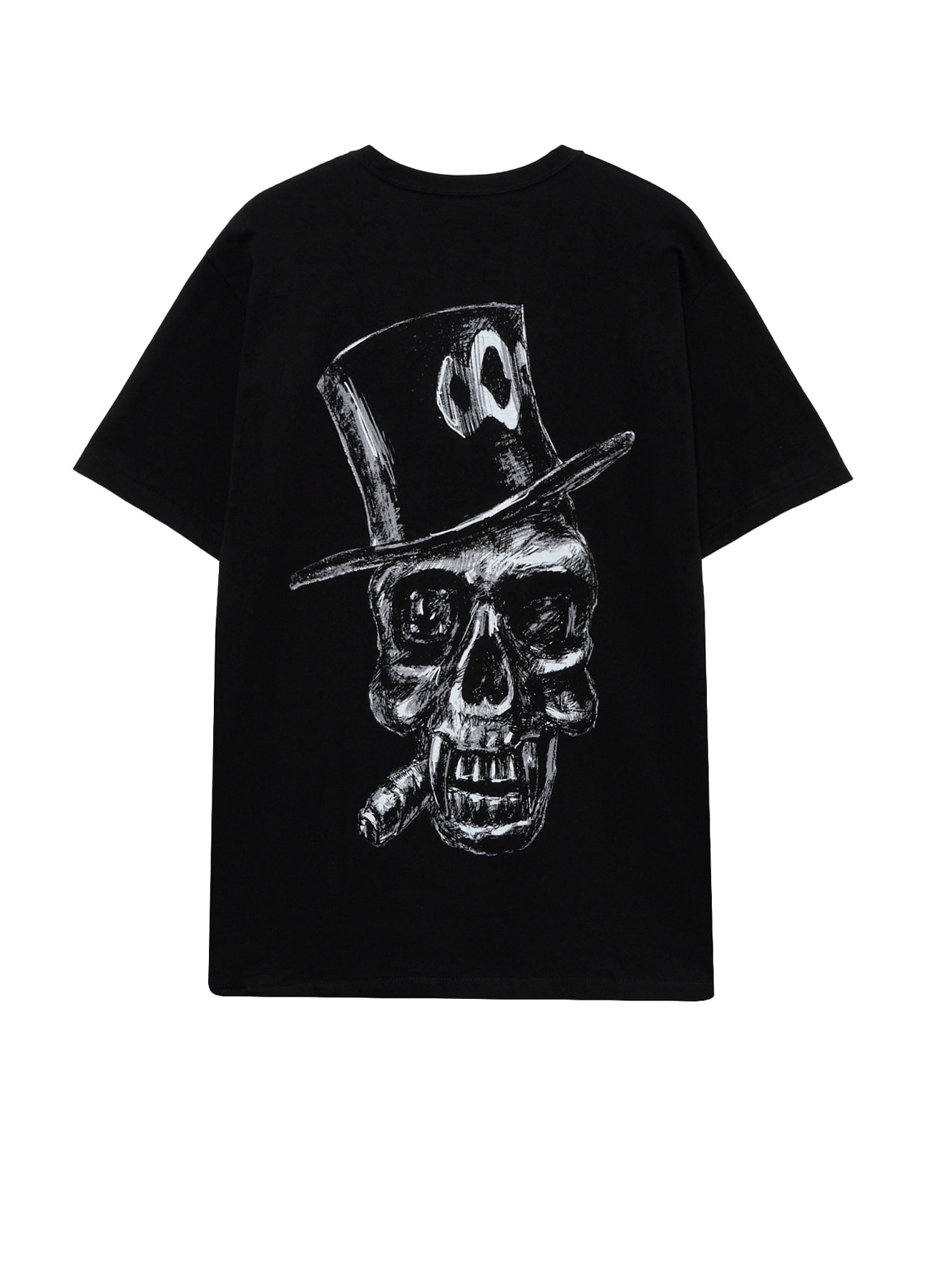 GOTHIC SCULL HAT PRINTED TEE