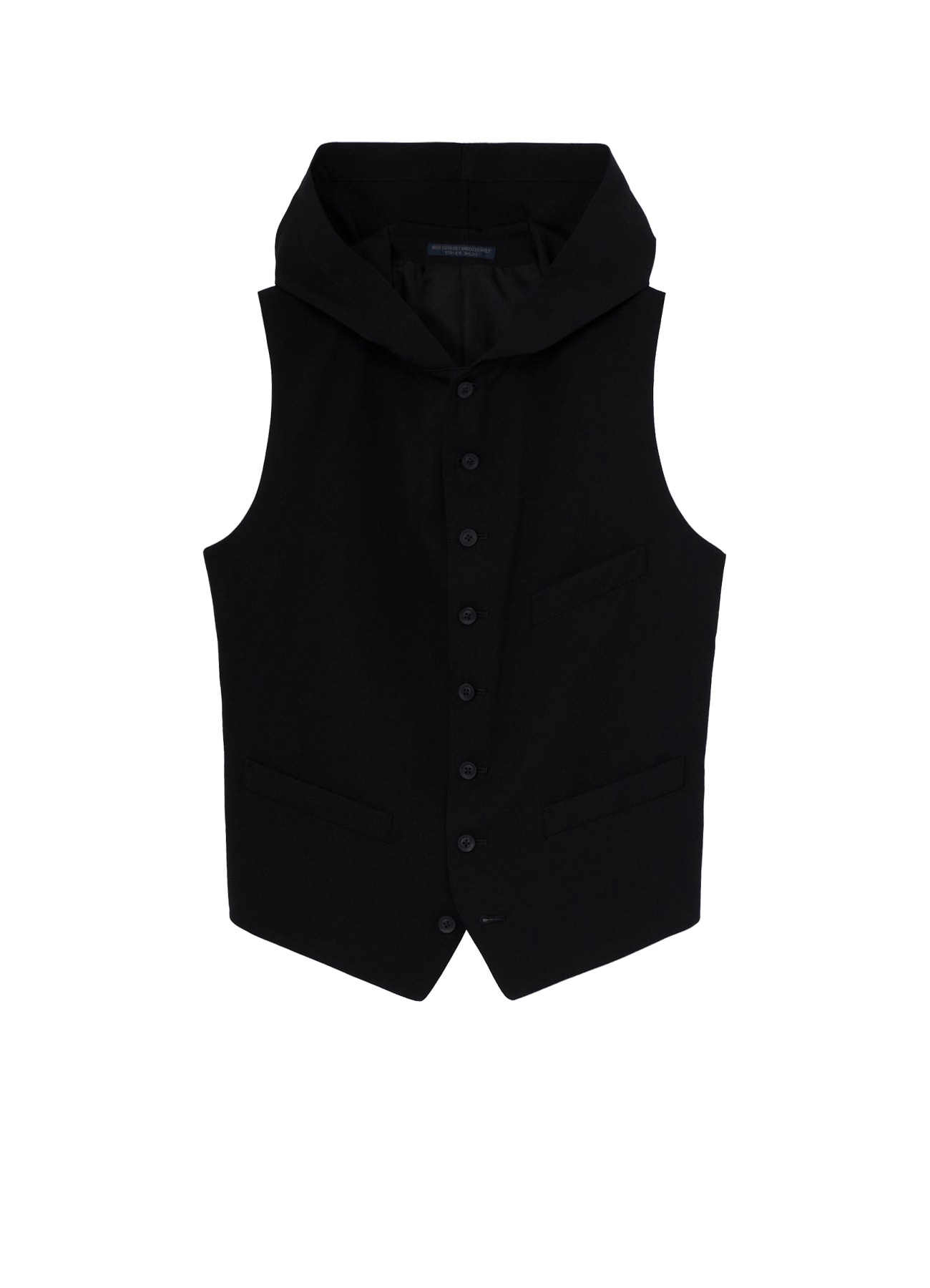 RE GABARDINE HOODED VEST