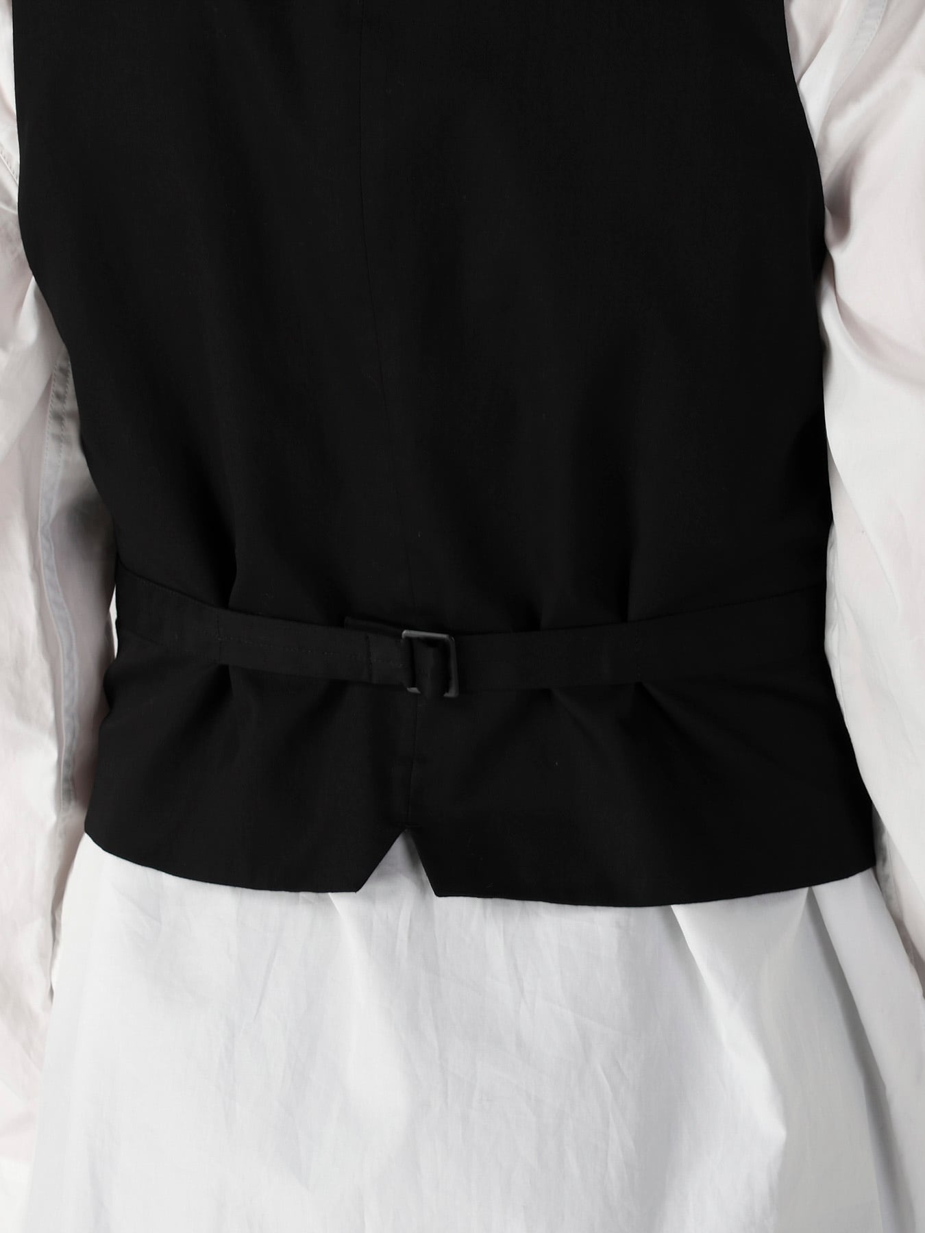 WOOL GABARDINE CHANGE POCKET VEST