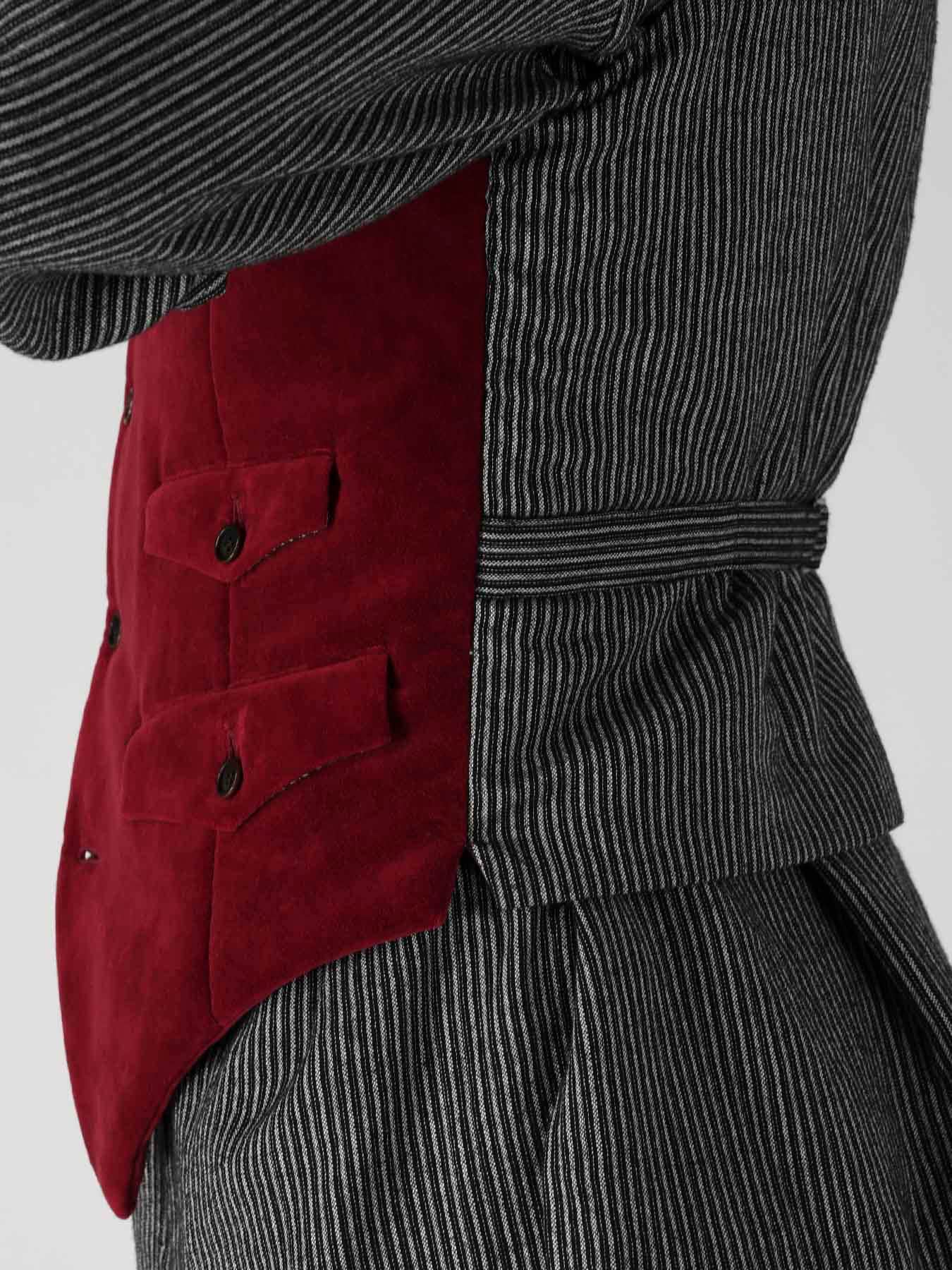 COTTON VELVETEEN CORDUROY 5P PADDED VEST
