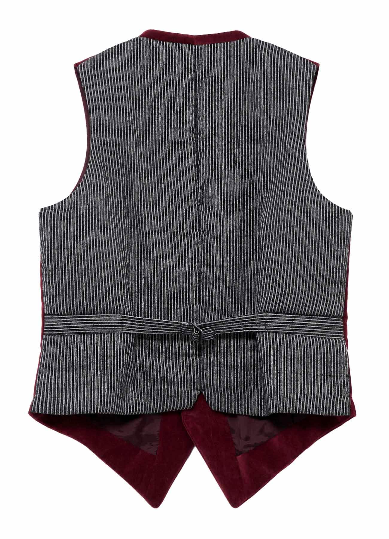 COTTON VELVETEEN CORDUROY 5P PADDED VEST