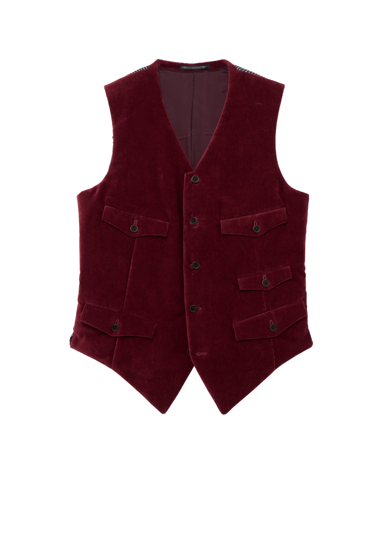 COTTON VELVETEEN CORDUROY 5P PADDED VEST