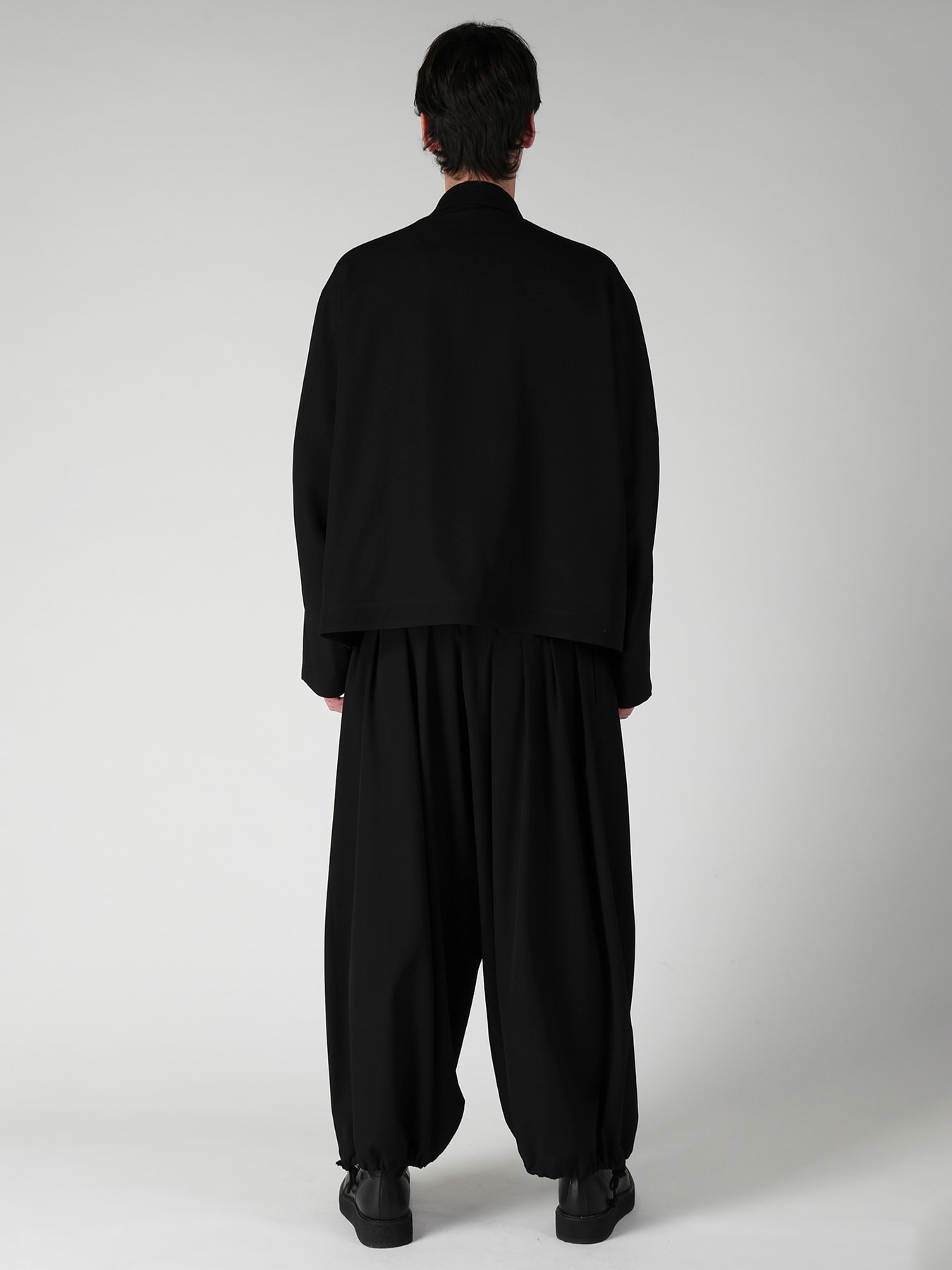 WOOL GABARDINE OUTER POCKET BLOUSON