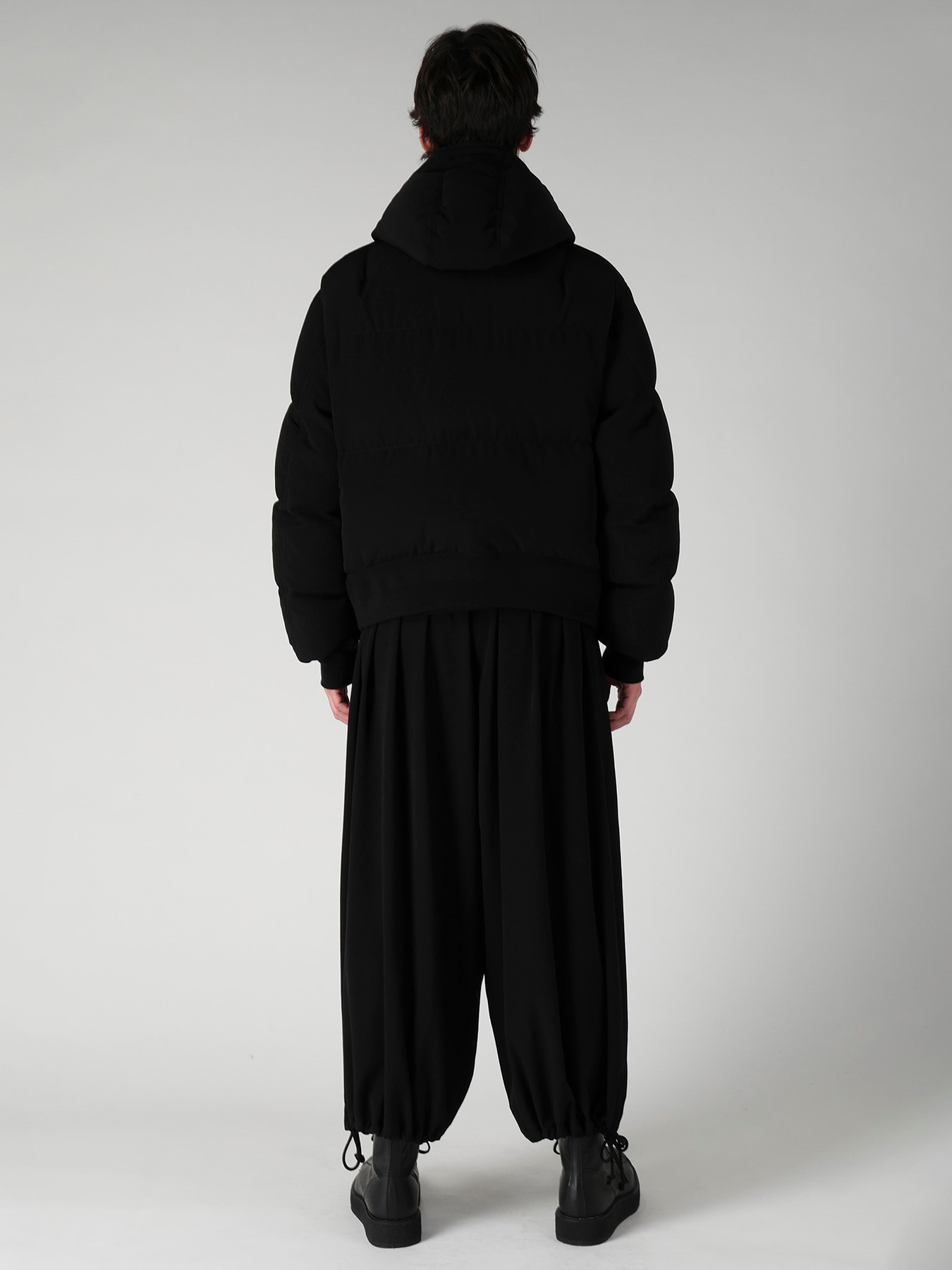 TA TUXEDO HOODIE DOWN JACKET