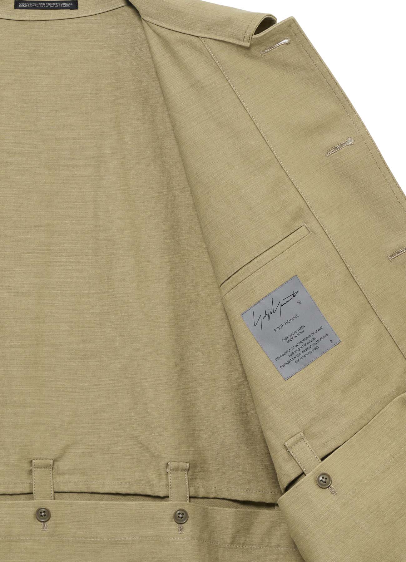 SLUB SATIN HUNTING BLOUSON