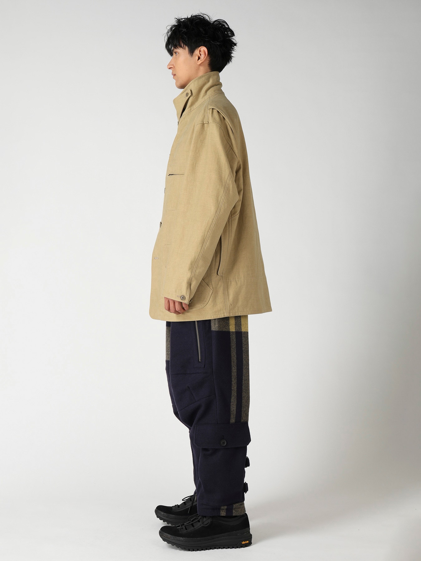 SLUB SATIN HUNTING BLOUSON