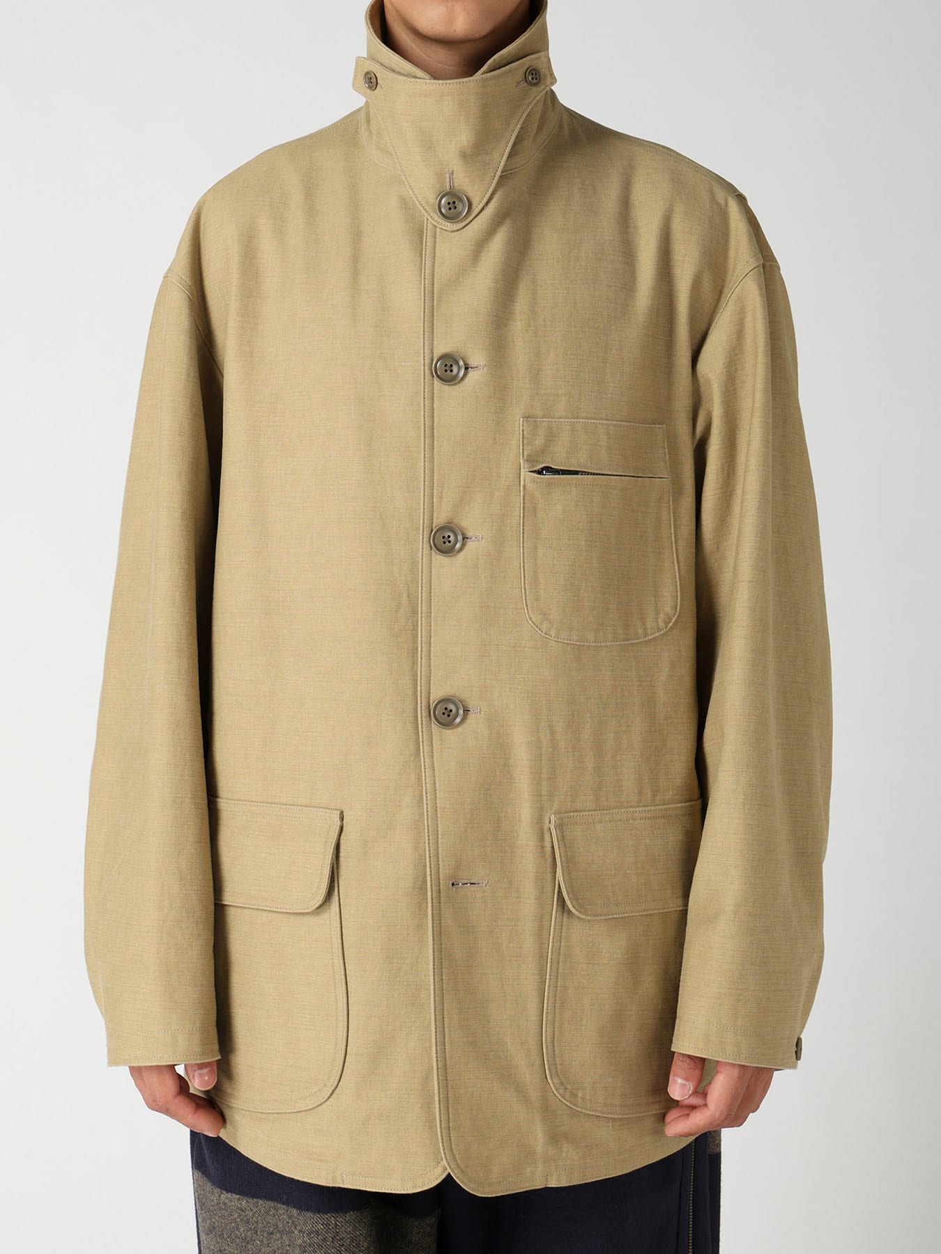 SLUB SATIN HUNTING BLOUSON