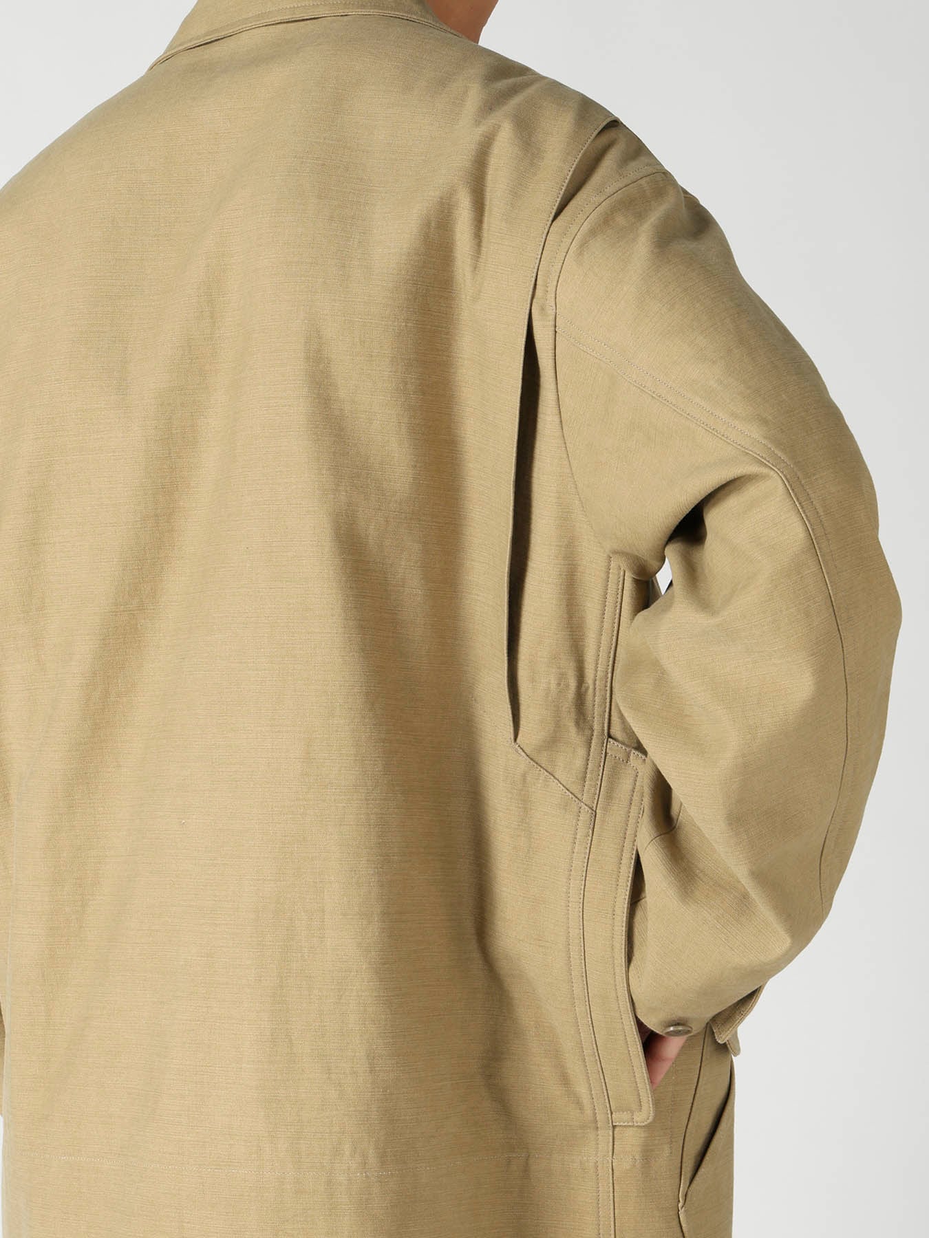 SLUB SATIN HUNTING BLOUSON