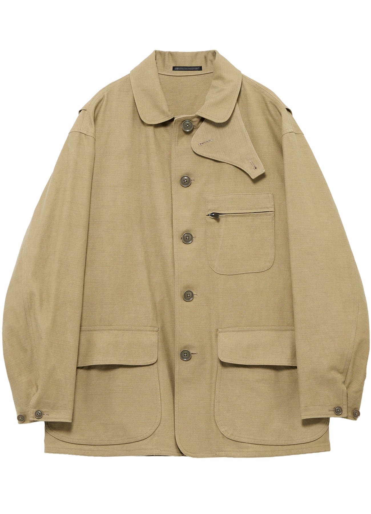 SLUB SATIN HUNTING BLOUSON
