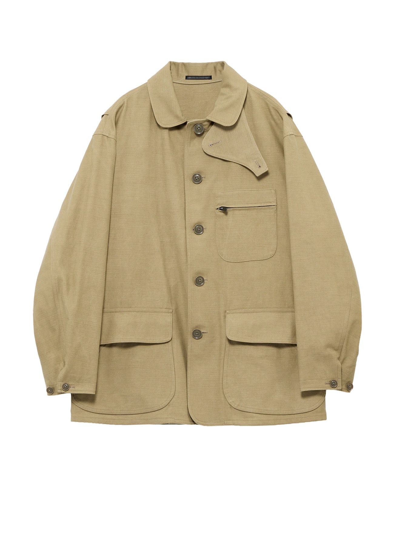 SLUB SATIN HUNTING BLOUSON