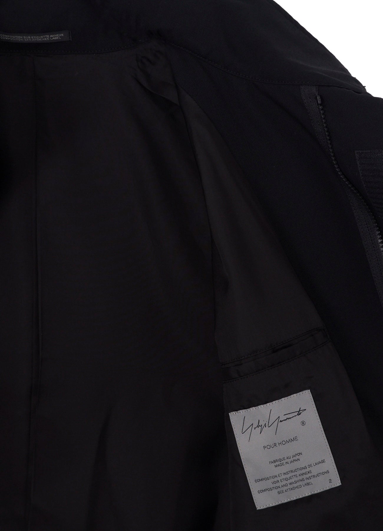 WOOL GABARDINE PACKABLE HOOD BLOUSON