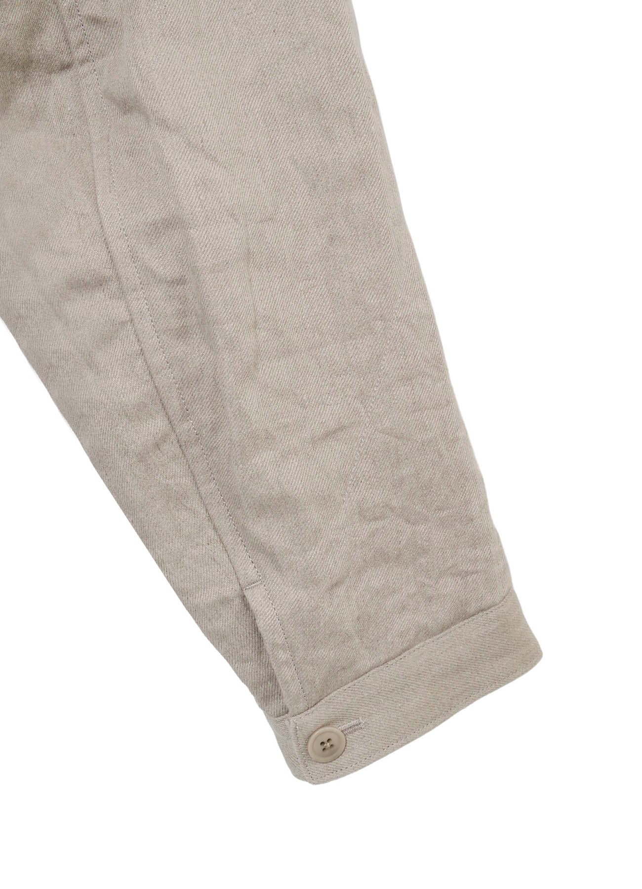 10OZ DENIM LINEN PADDED ARMY BLOUSON