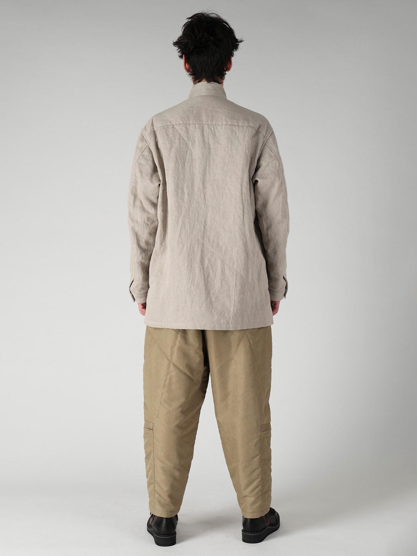 10OZ DENIM LINEN PADDED ARMY BLOUSON
