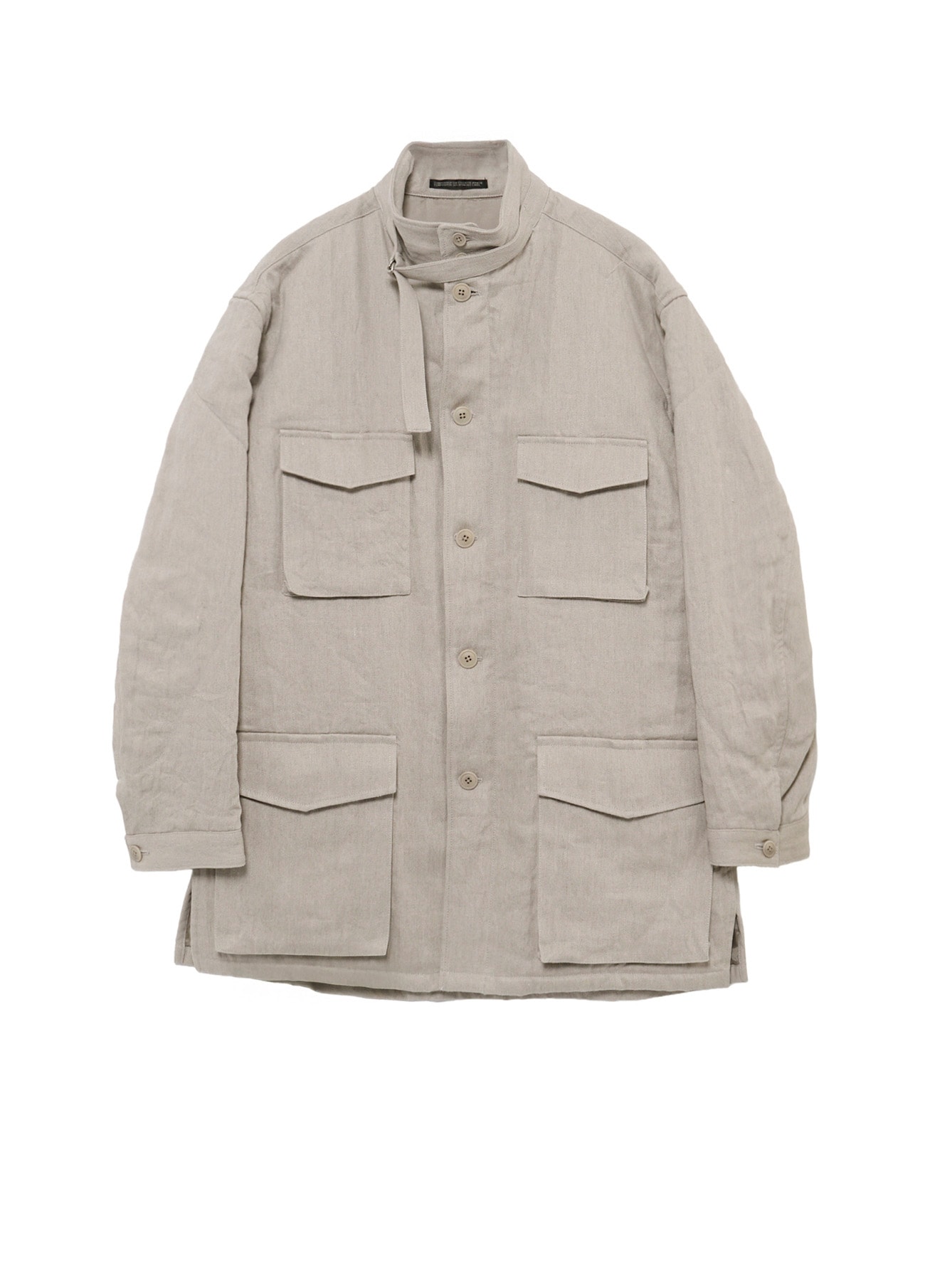 10OZ DENIM LINEN PADDED ARMY BLOUSON