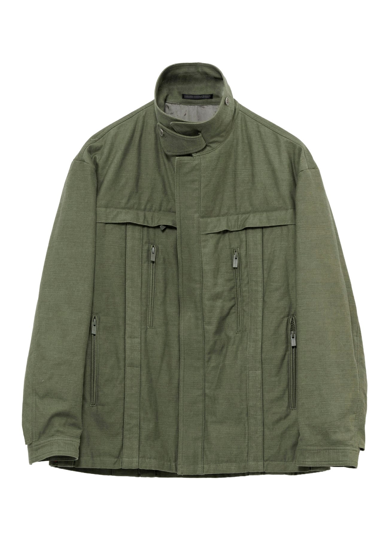 SLUB SATIN PADDED YOKE BLOUSON