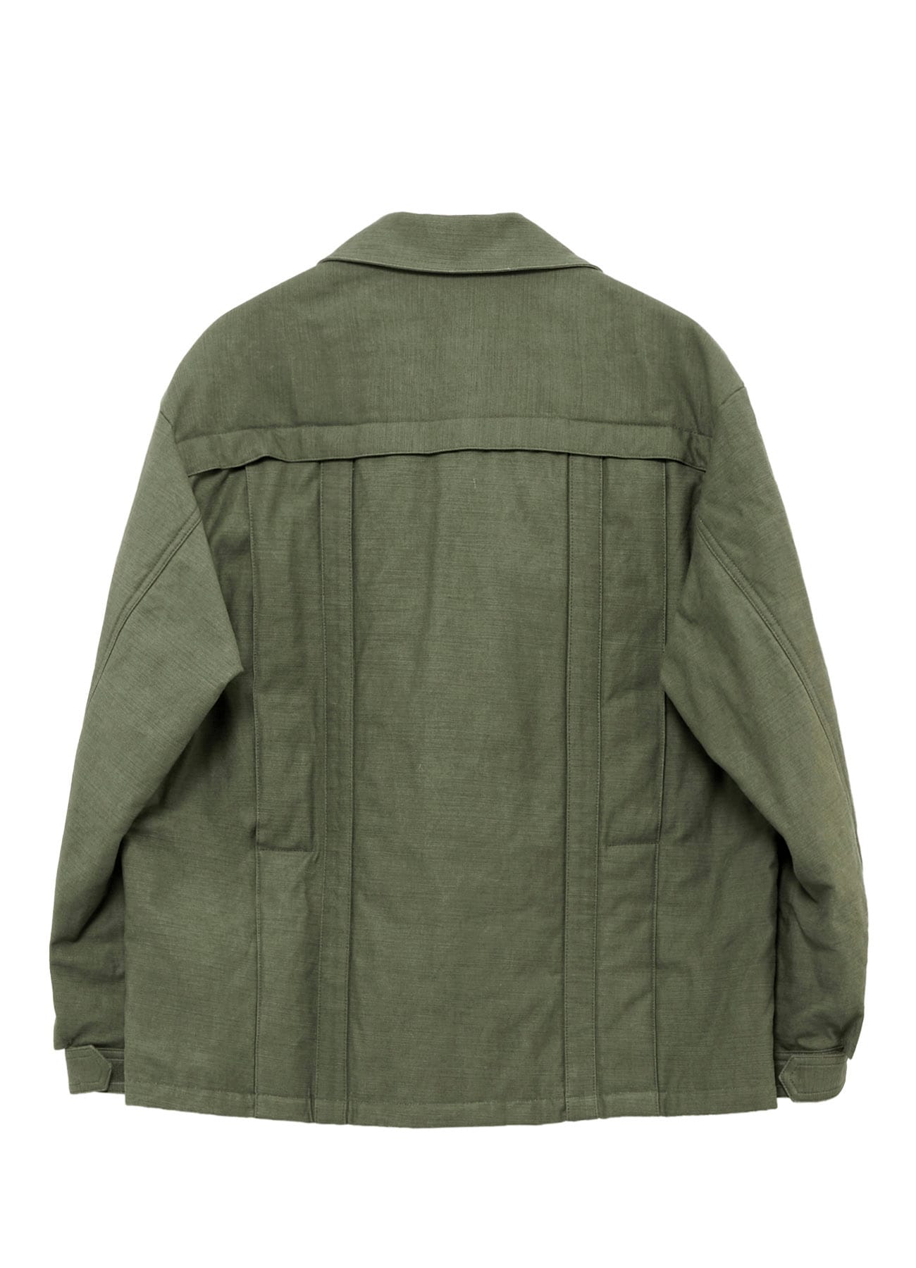 SLUB SATIN PADDED YOKE BLOUSON