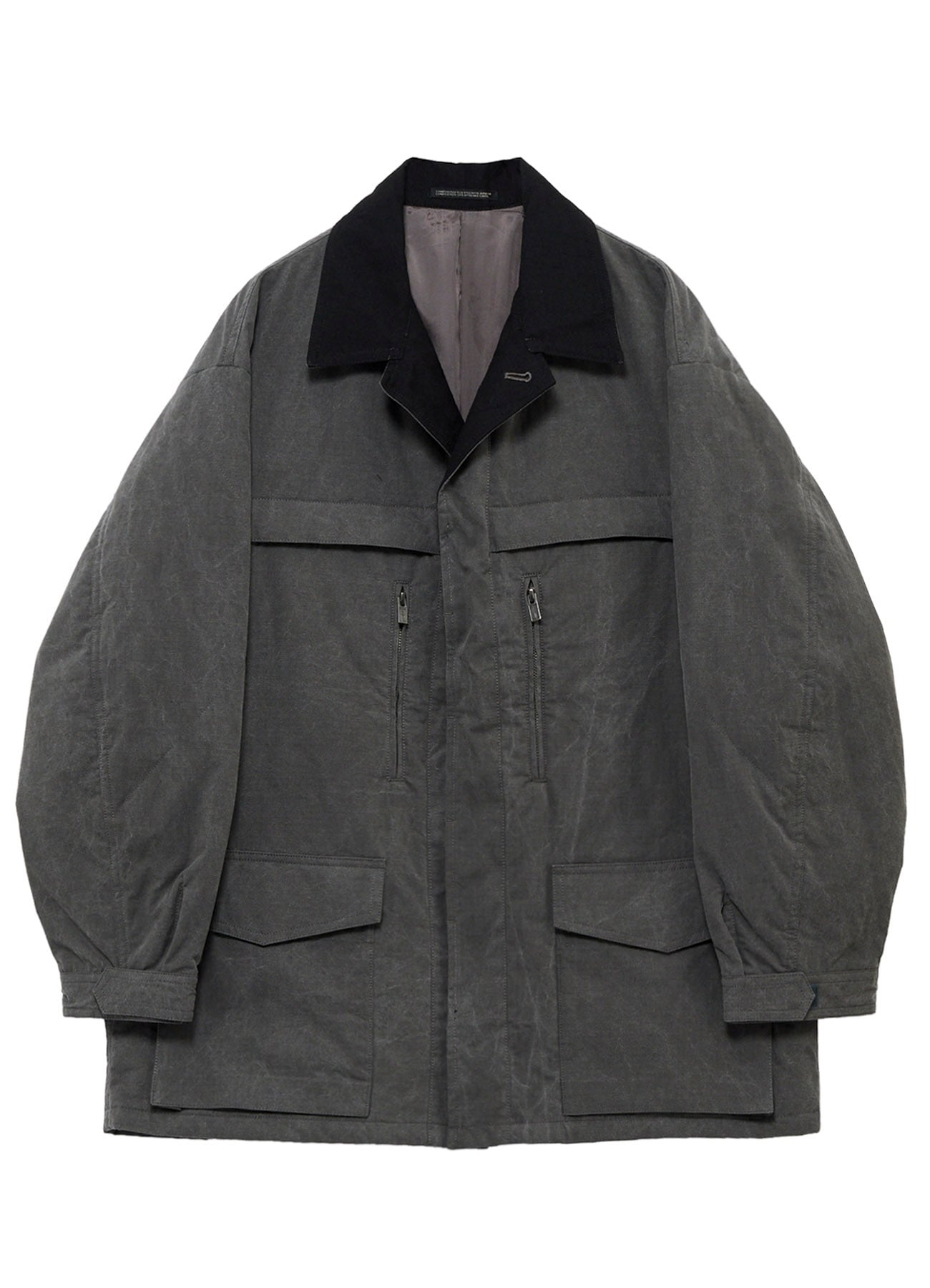 COTTON RIPSTOP PIGMENT YOKE STITCH BLOUSON
