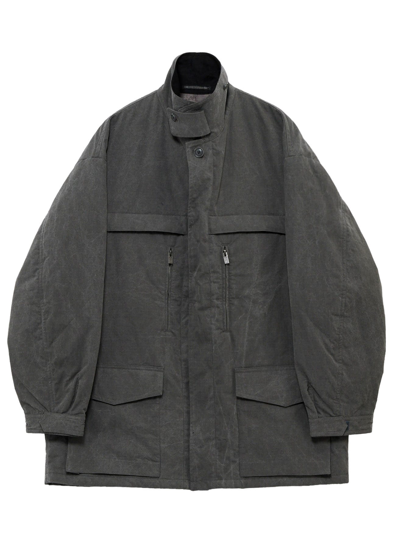 COTTON RIPSTOP PIGMENT YOKE STITCH BLOUSON