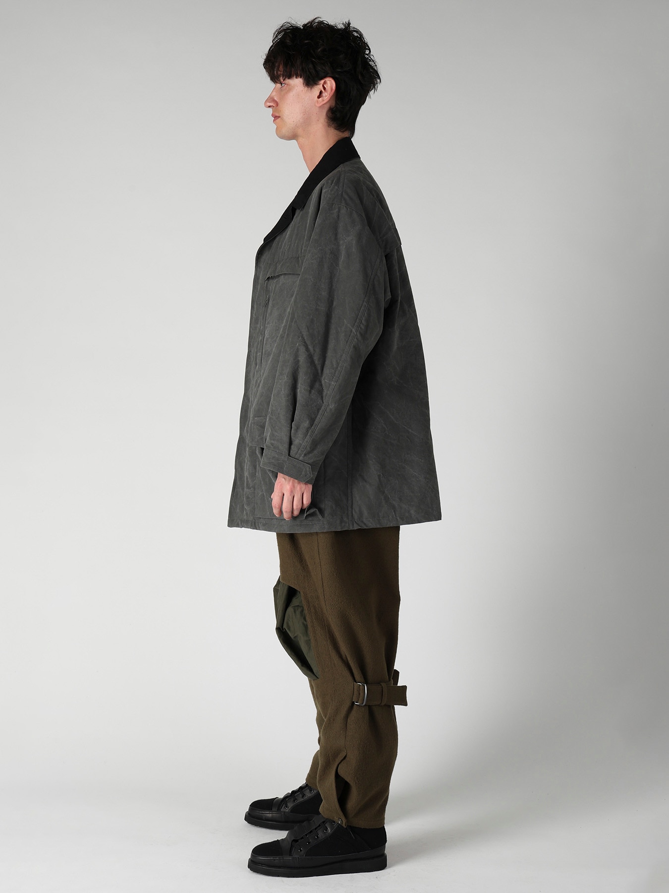 COTTON RIPSTOP PIGMENT YOKE STITCH BLOUSON