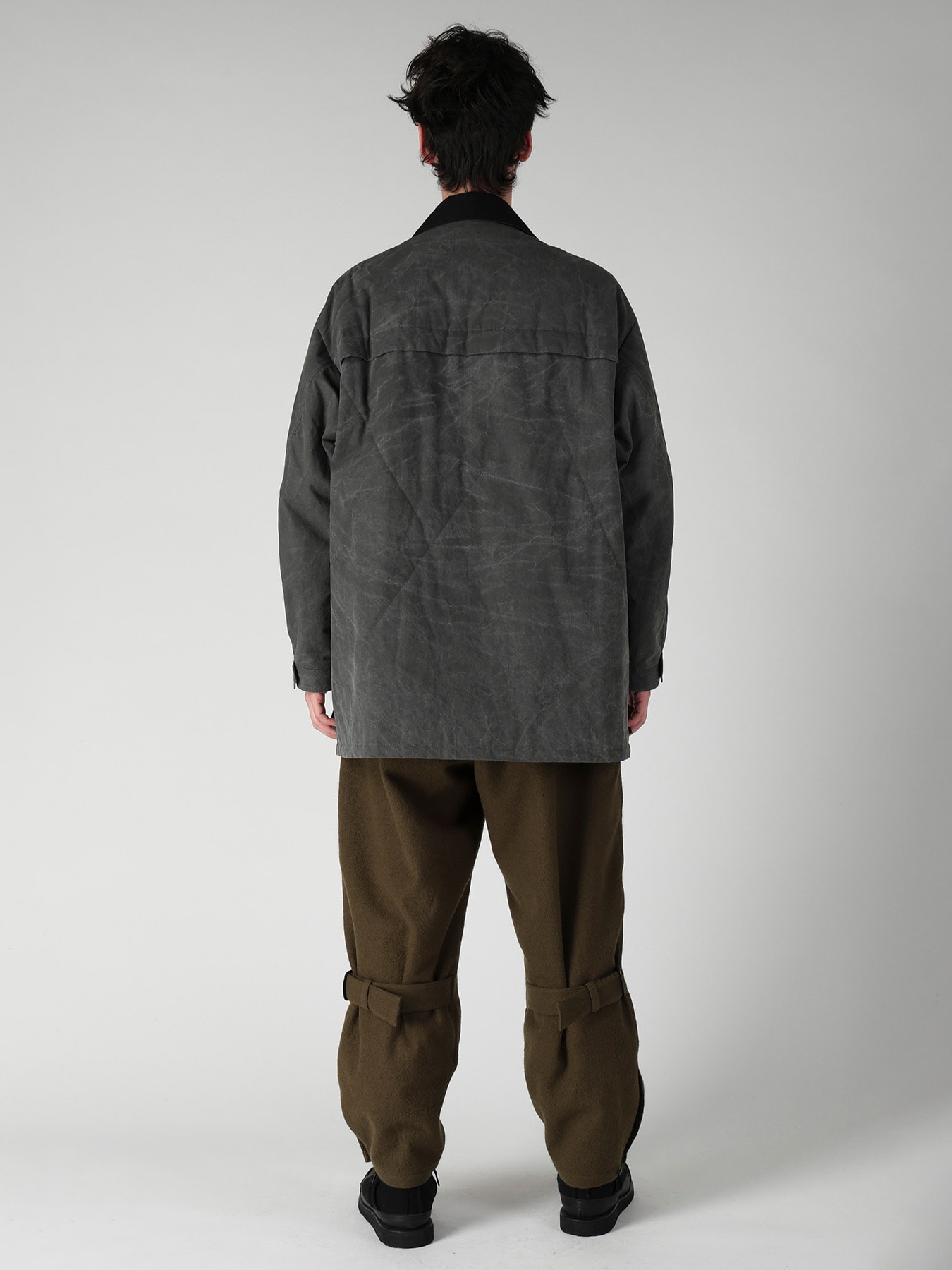 COTTON RIPSTOP PIGMENT YOKE STITCH BLOUSON