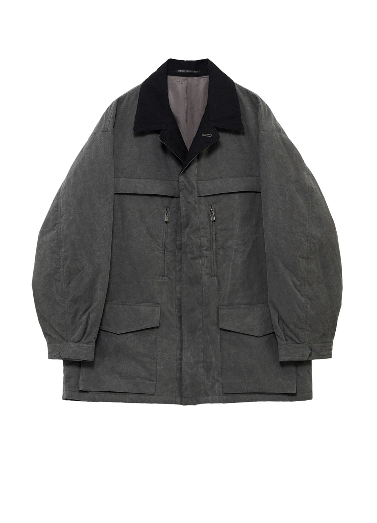 COTTON RIPSTOP PIGMENT YOKE STITCH BLOUSON