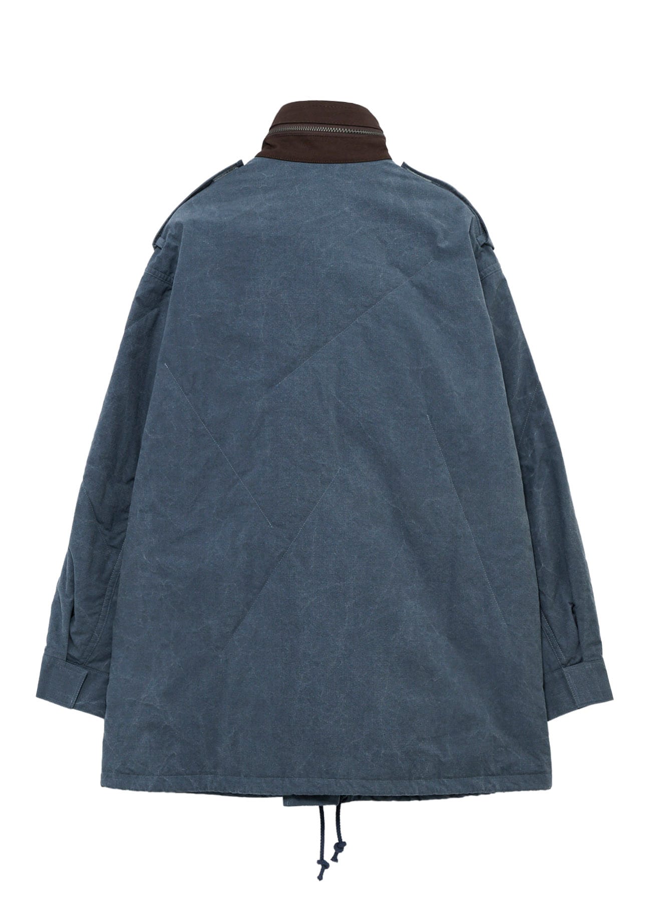 C RIP PIGMENT HOODED STITCH BLOUSON