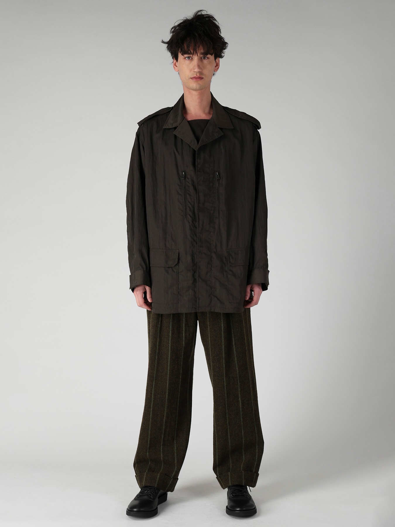 NY TWILL LIQUID DYED FLY FRONT BLOUSON