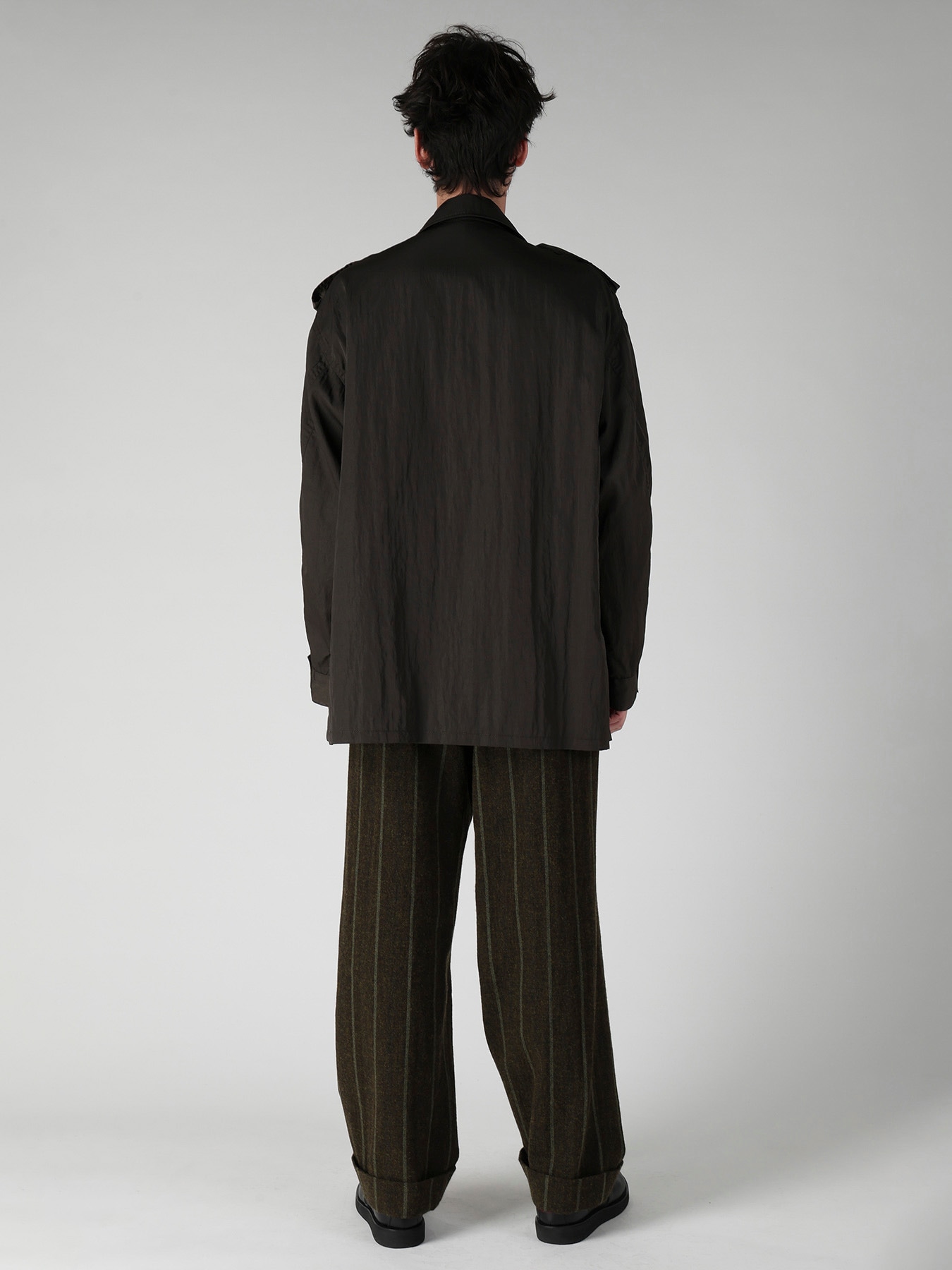 NY TWILL LIQUID DYED FLY FRONT BLOUSON