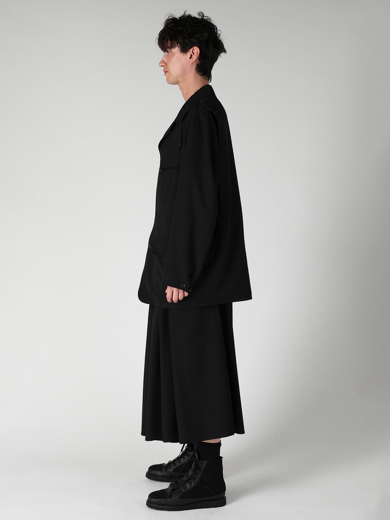 WOOL GABARDINE HUNTING BLOUSON