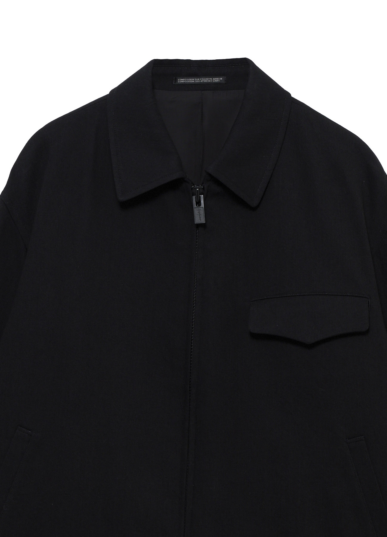 11OZ BLACK DENIM FLAP POCKET BLOUSON