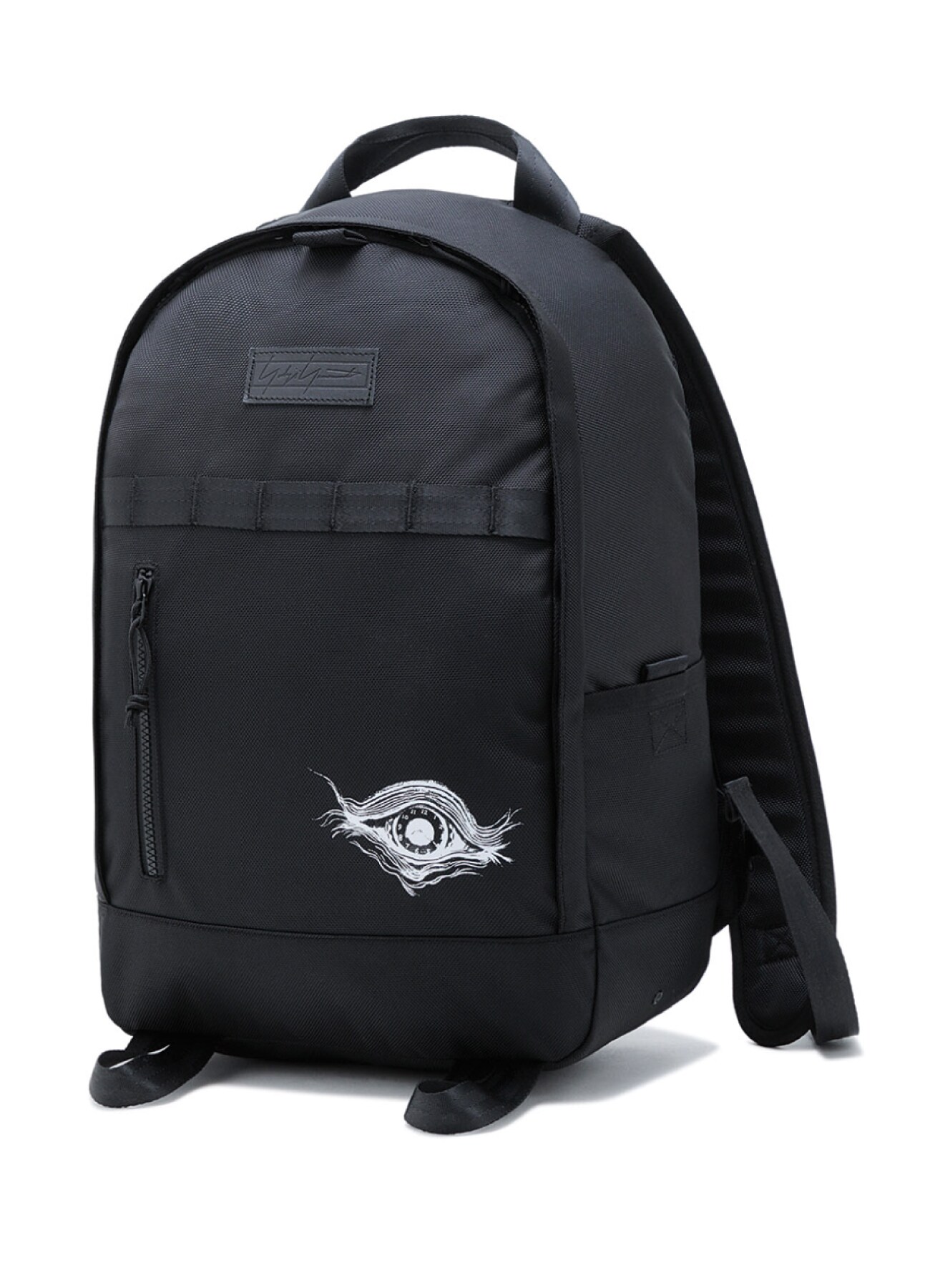 leather patch backpack