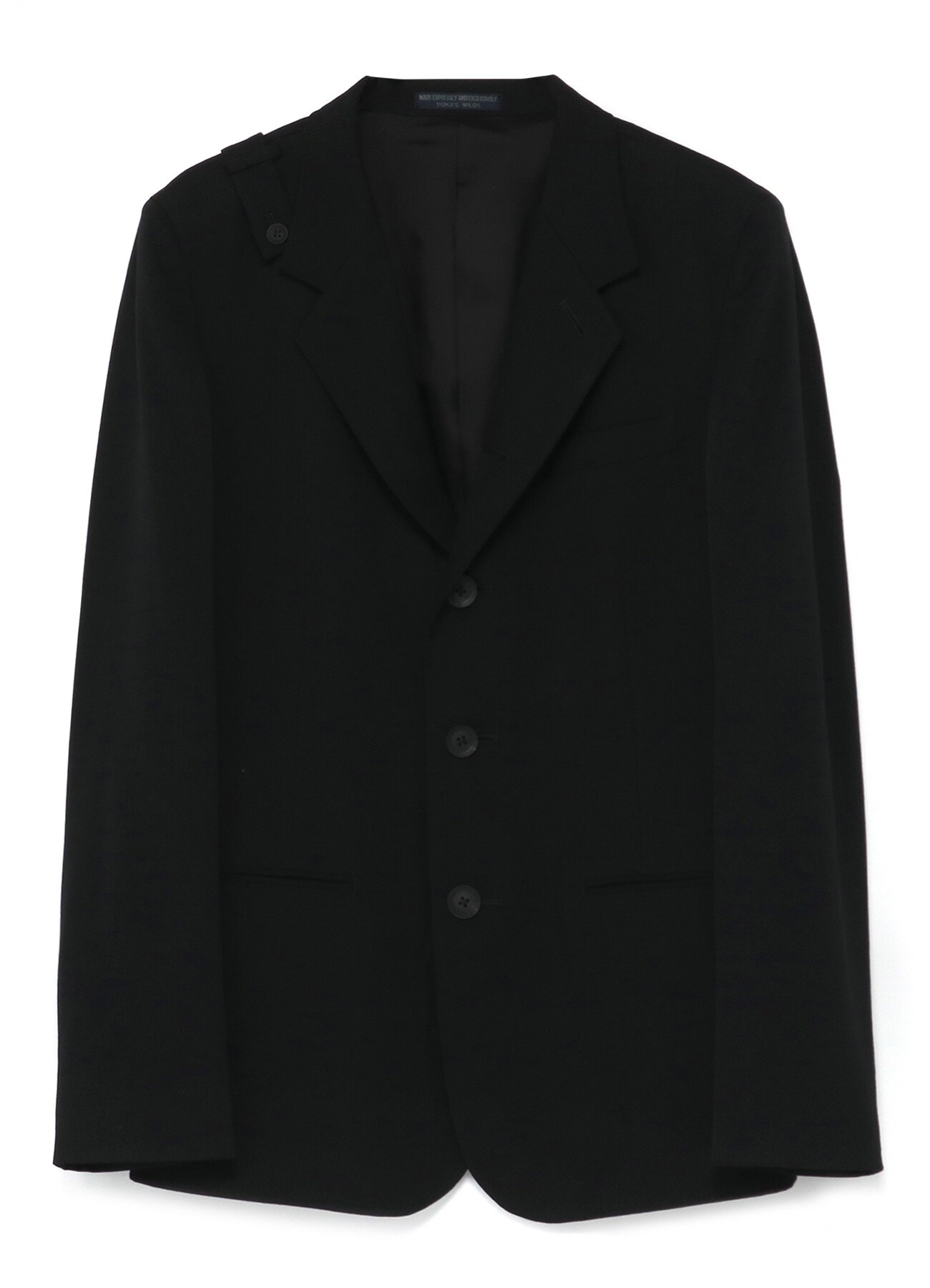 REGULATION W/GABARDINE 5BUTTON SINGLE JACKET(L Black): Vintage