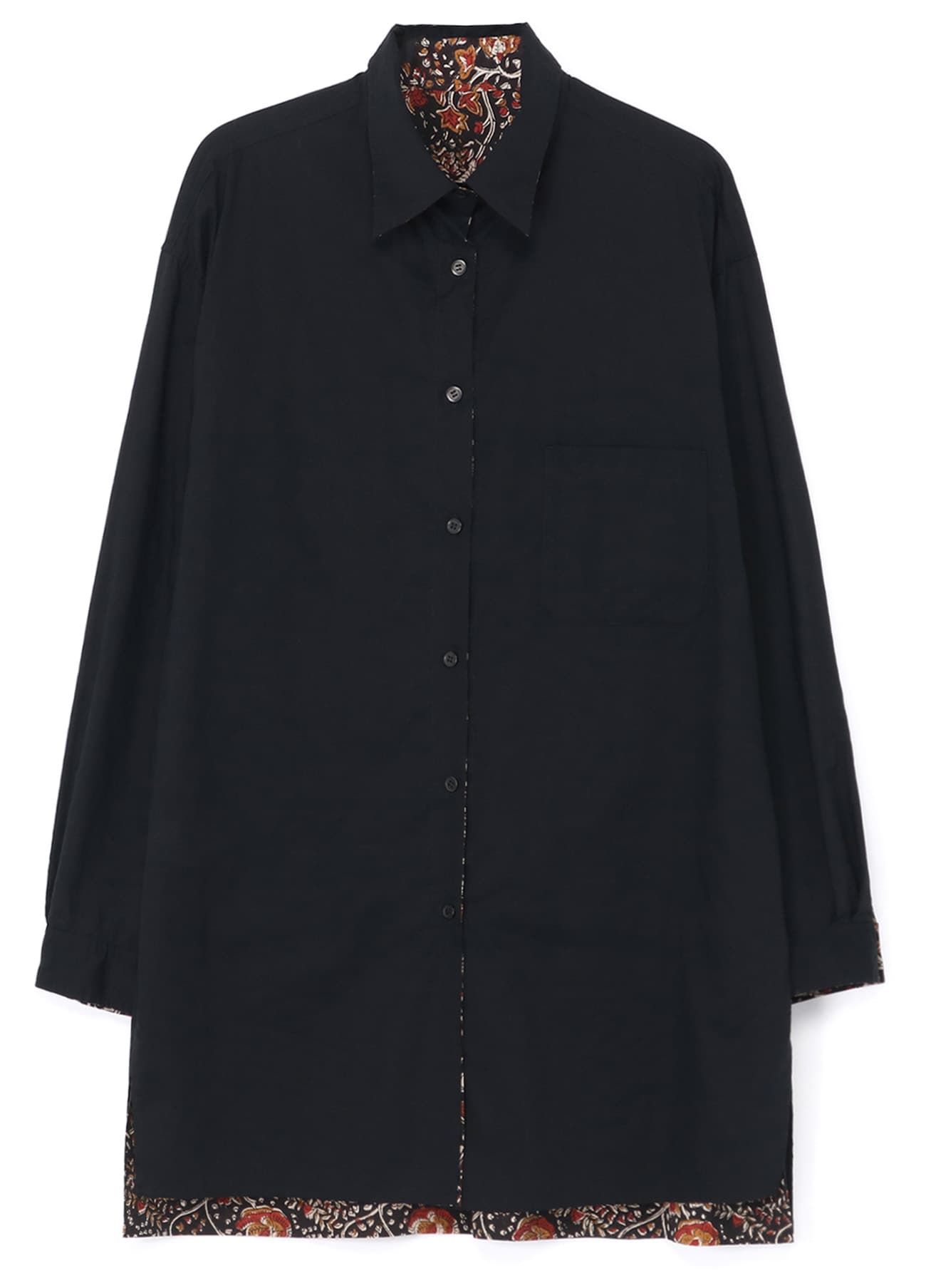 REVERSIBLE MULTI-POCKET SHIRT(S Black): Yohji Yamamoto POUR HOMME