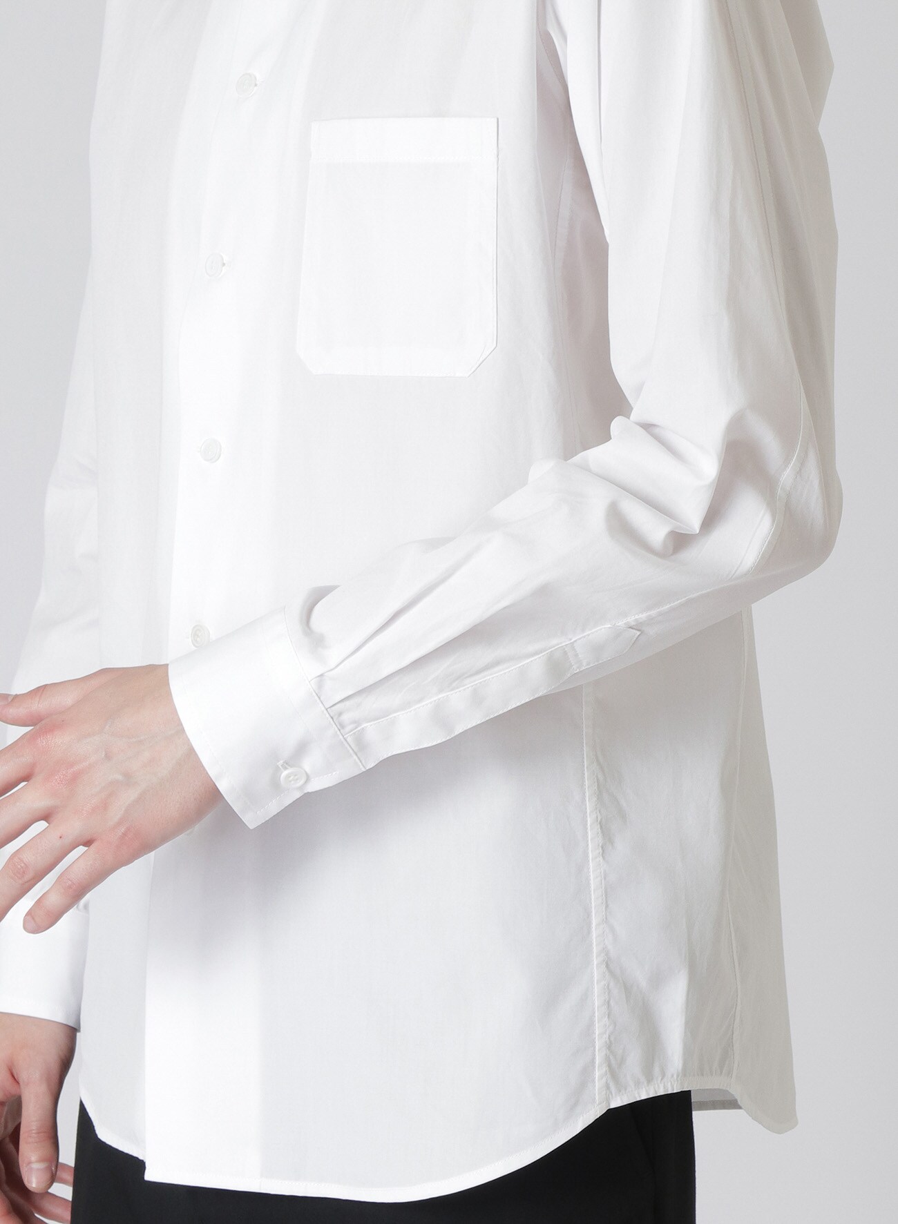 DOUTAI BROAD Y-3D CDH COLLAR SHIRT(S White): Yohji Yamamoto POUR