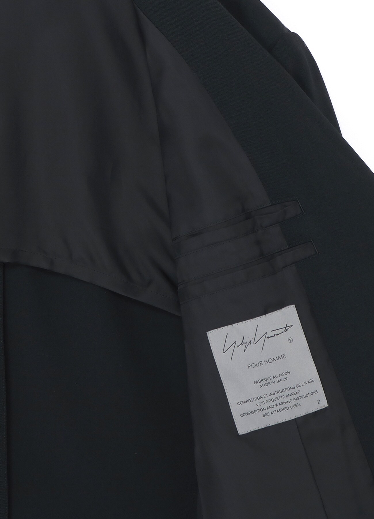 GABARDINE I-SWITCH GABARDINE 3BSJ(S Black): Yohji Yamamoto POUR