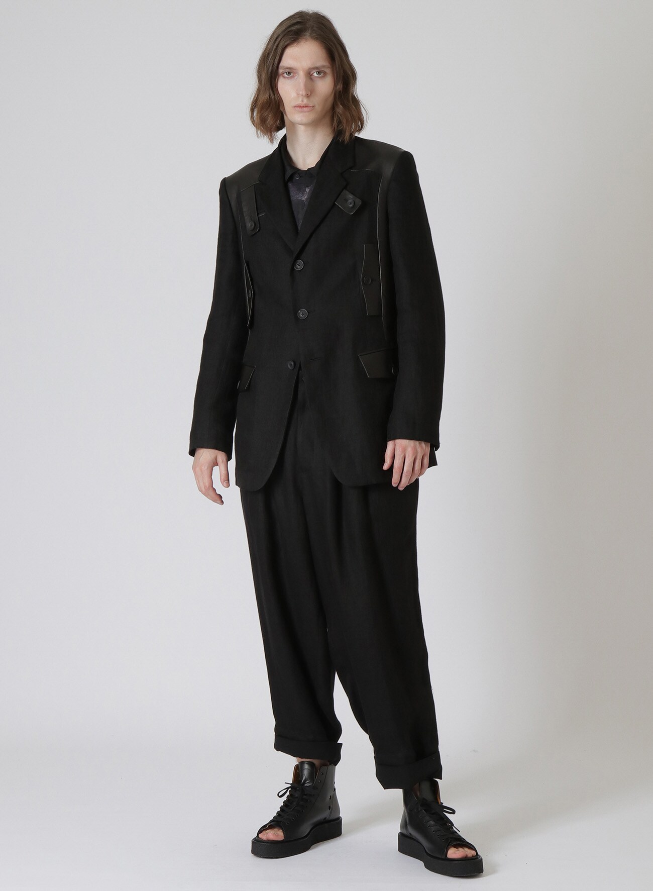 YOHJI YAMAMOTO 12TUCK TUXEDO PANTS-