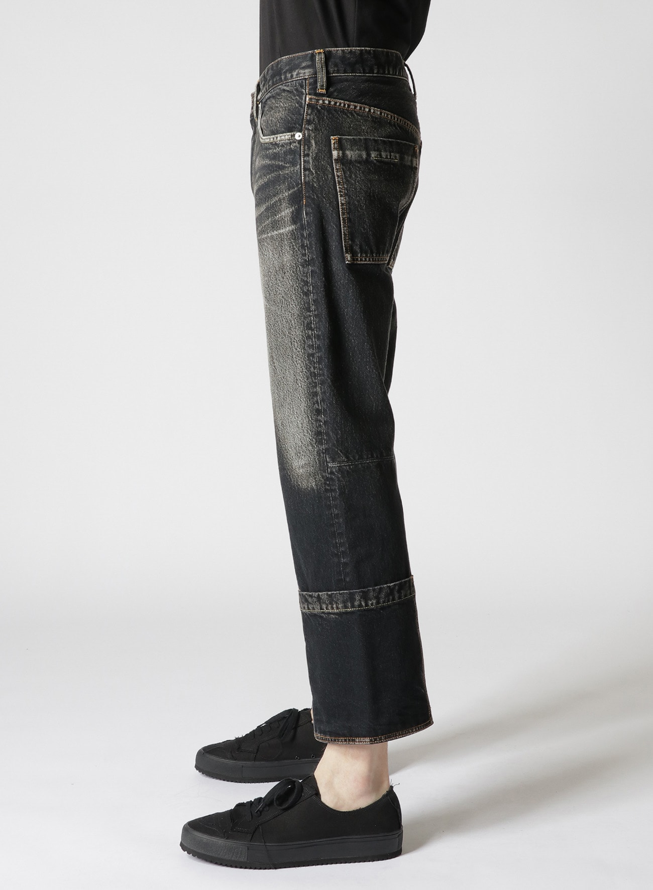 SP.BK DENIM MW I-LEFT HEM OUT PKT G-A(S Black): Vintage 1.1｜THE 
