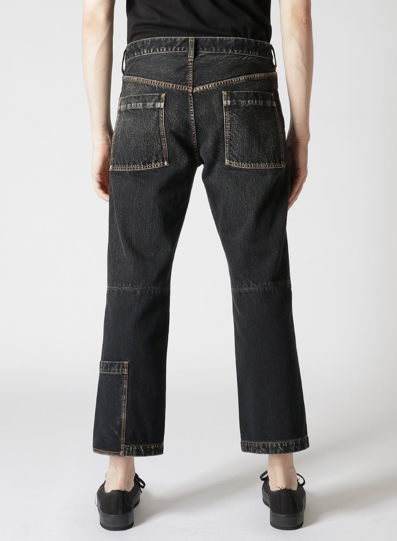 SP.BK DENIM MW I-LEFT HEM OUT PKT G-A(S Black): Vintage 1.1｜THE 