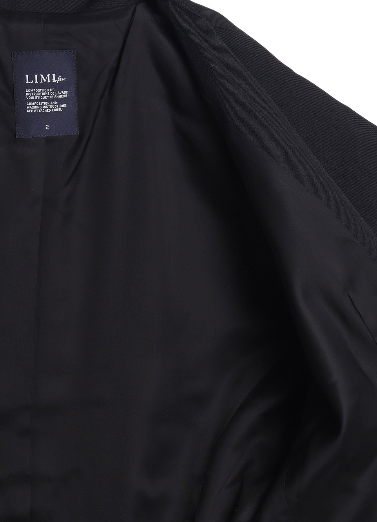 WOOL GABARDINE BACK LONG JACKET