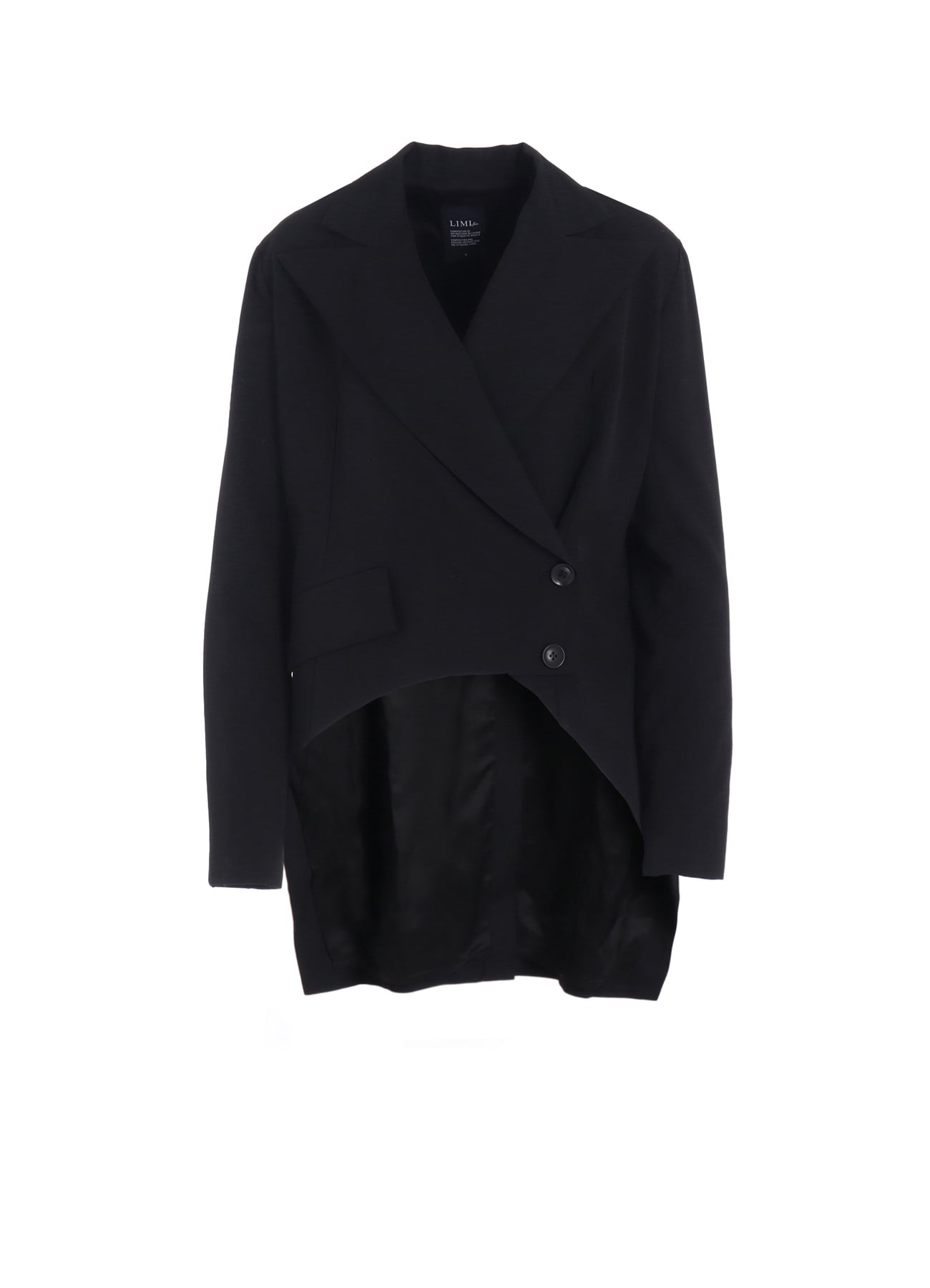 WOOL GABARDINE BACK LONG JACKET