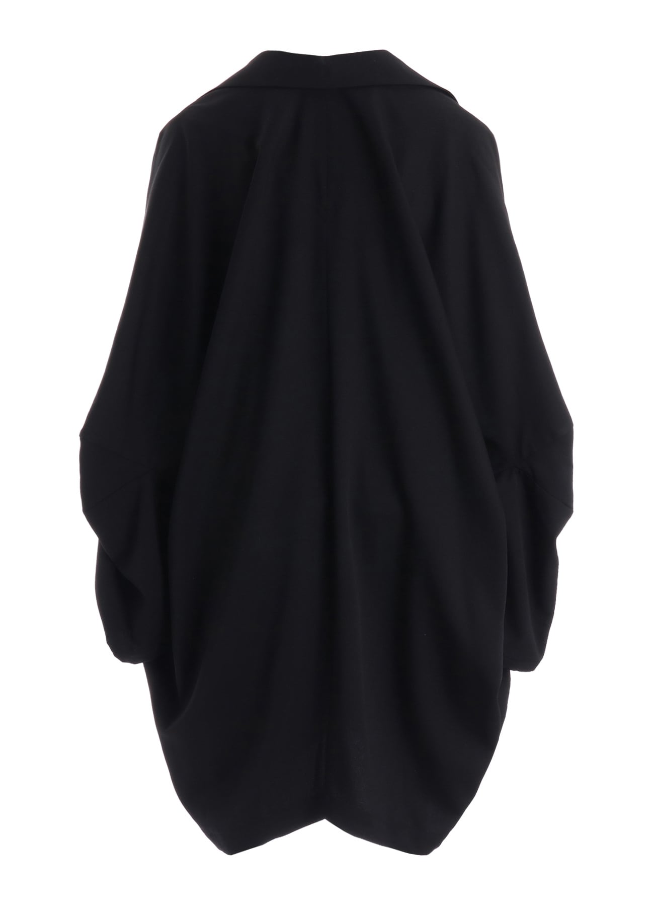 WOOL GABARDINE ELBOW PATCH LONG JACKET