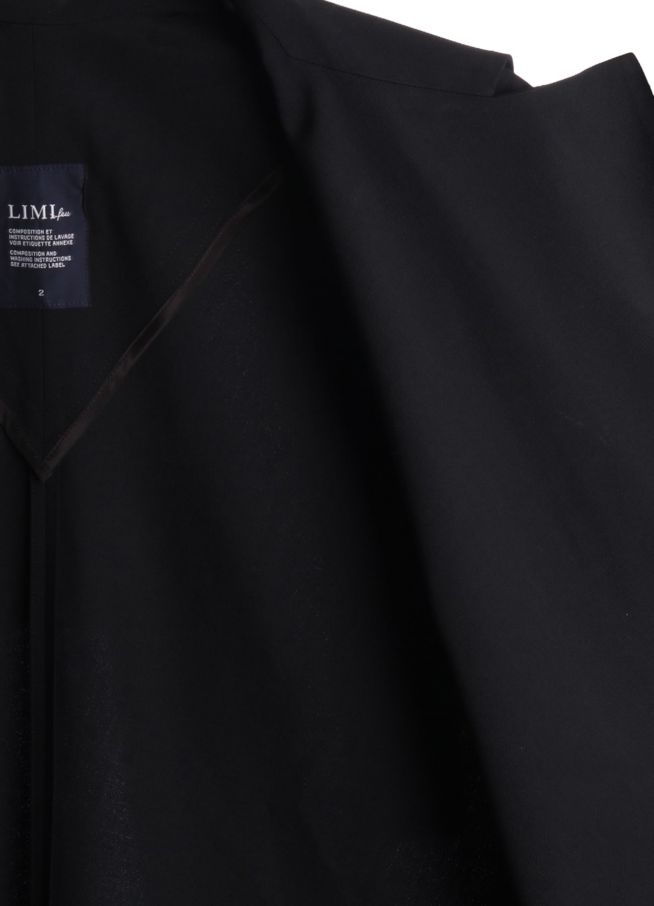 WOOL GABARDINE ELBOW PATCH LONG JACKET